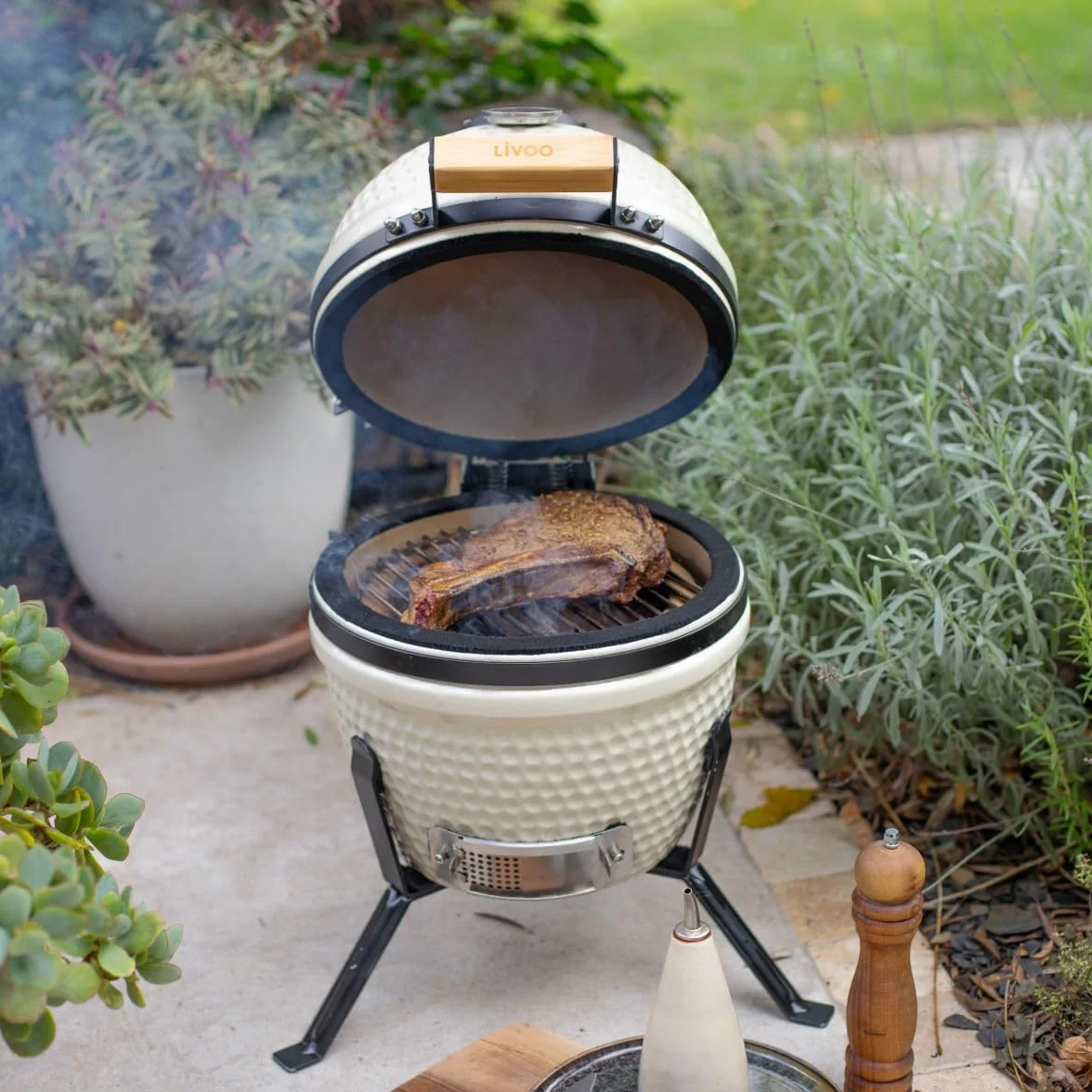 Livoo Barbecue affumicatoio Kamado DOC330 ø27 cm argilla refrattaria
