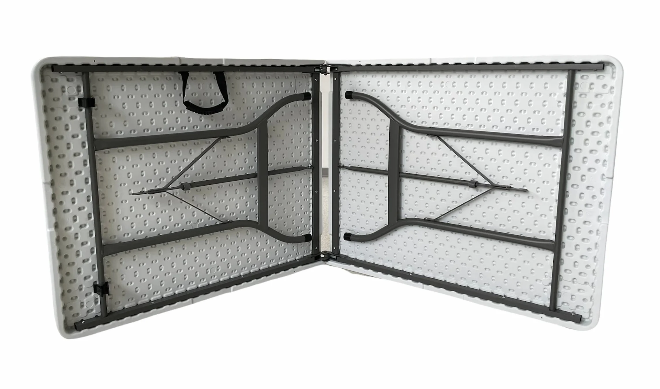 Tavolo Pieghevole Richiudibile 180x75x72 cm Bianco per Feste Sagre Fiere Giardino Campeggio
