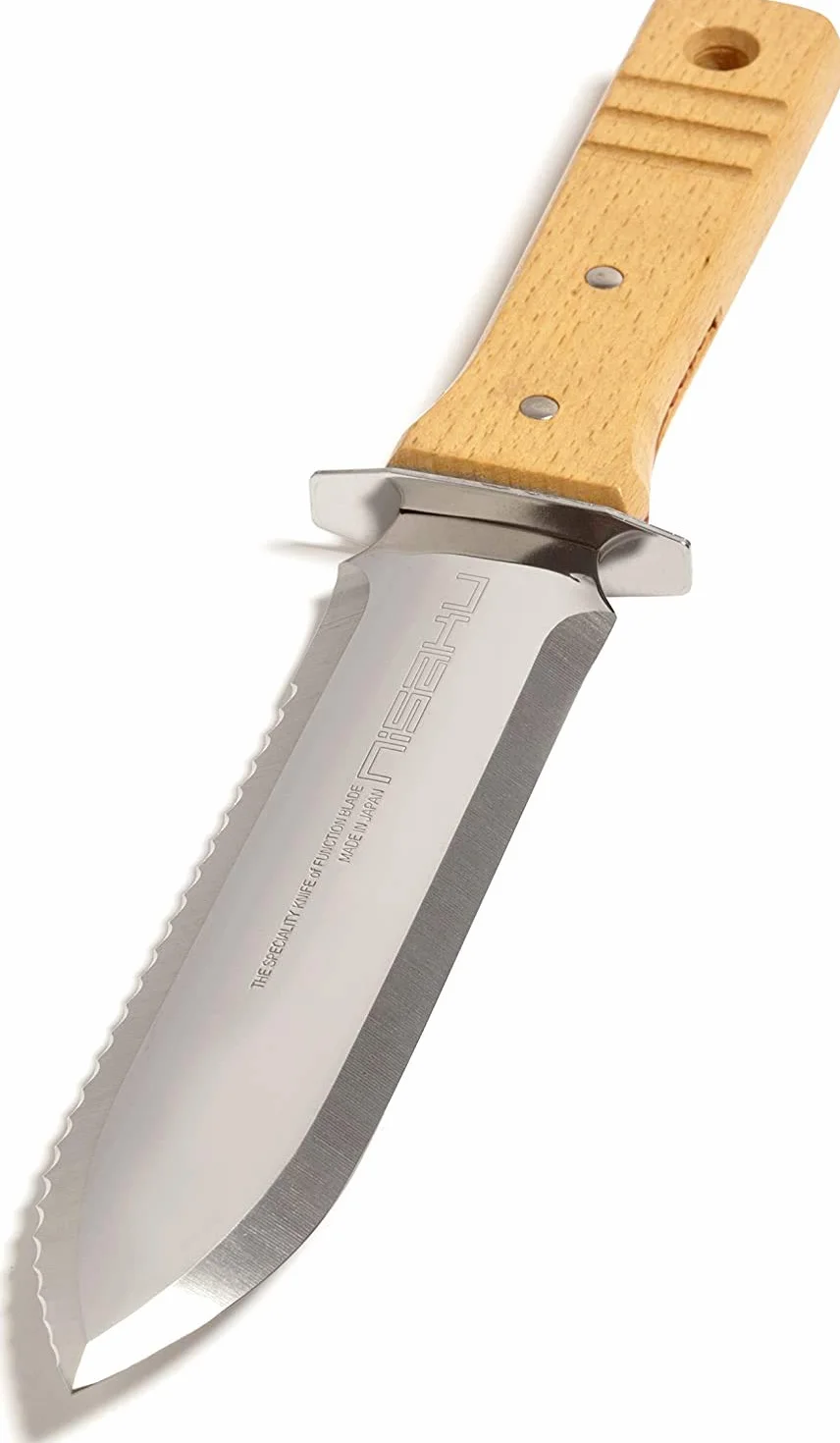 Nisaku Hori Hori trapiantatore da giardino in acciaio inox Made in Japan