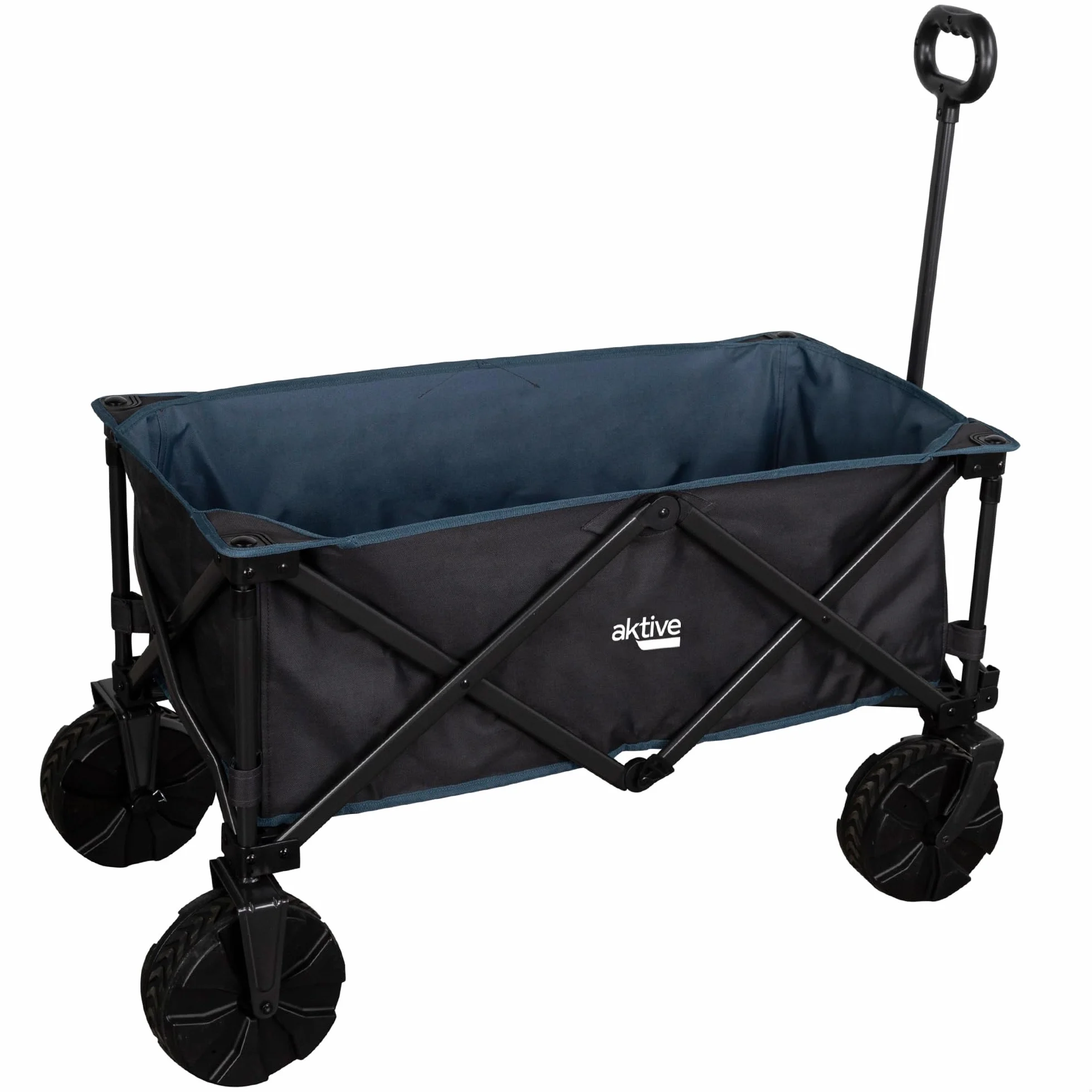 Aktive 62620 Carrello da trasporto pieghevole 91x49x99 cm con grandi ruote fuoristrada