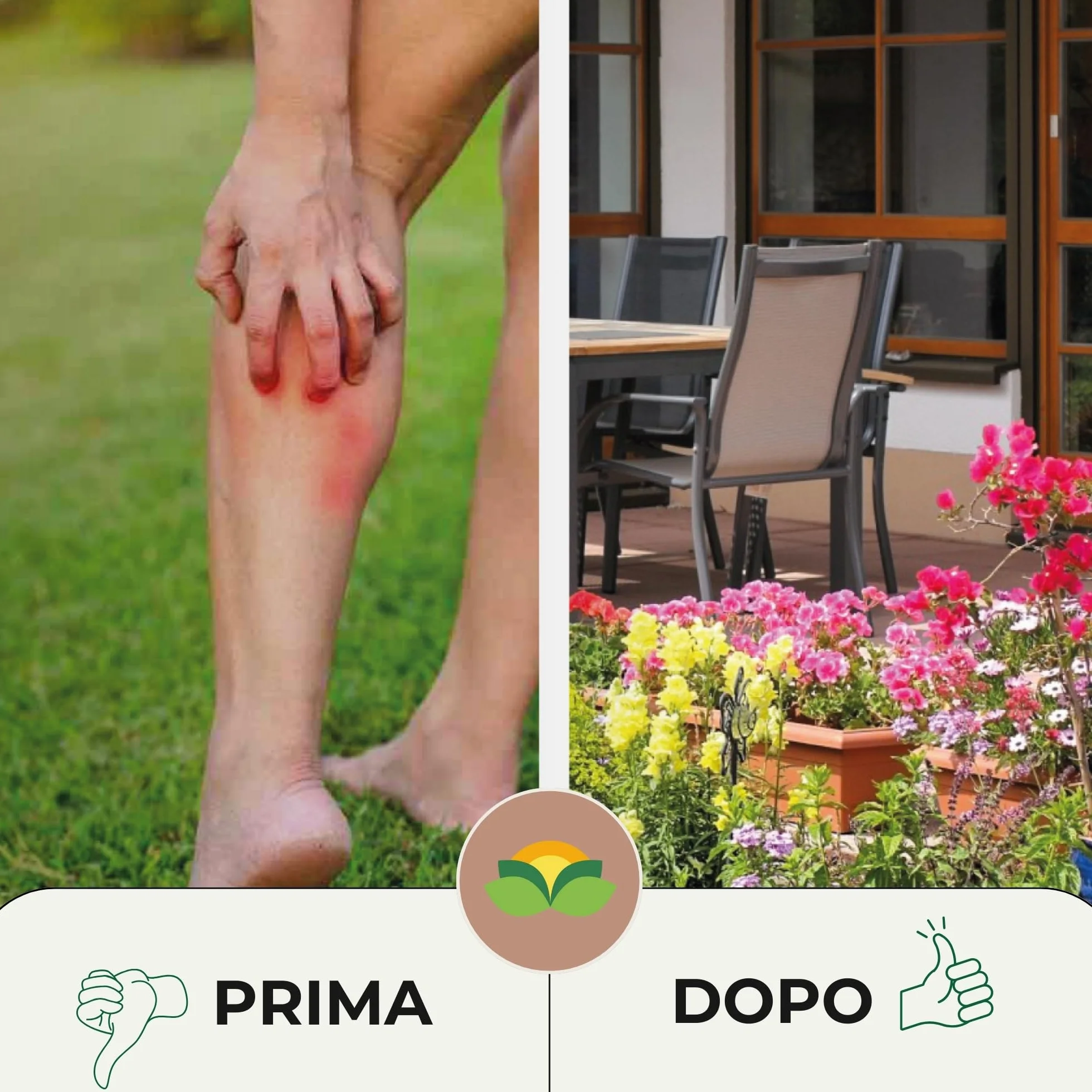 Albagarden Insetticida Zanzare Giardino Concentrato 2 Litri Contro Zanzare Mosche Cimici Insetti - Permetrina e Geraniolo