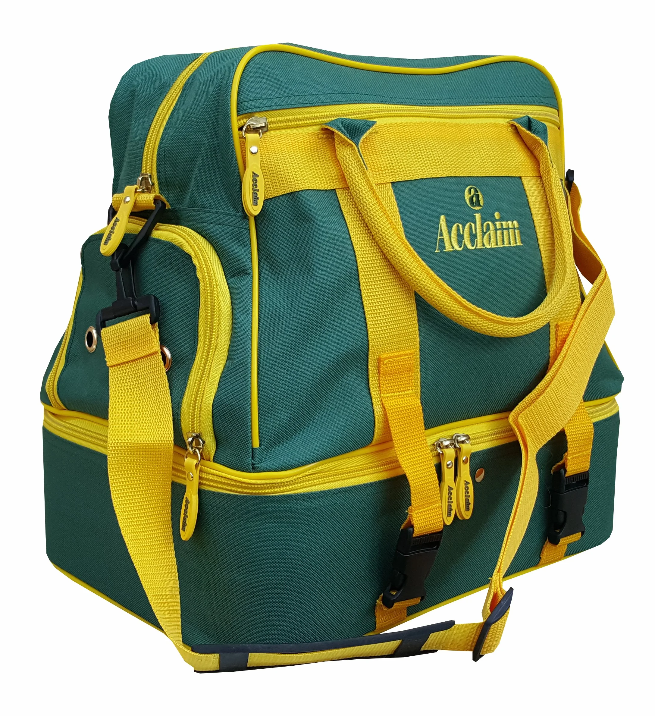 Acclaim Farne Midi Borsa da bowling in nylon 4 livelli verde manico telescopico pieghevole 96,5 cm