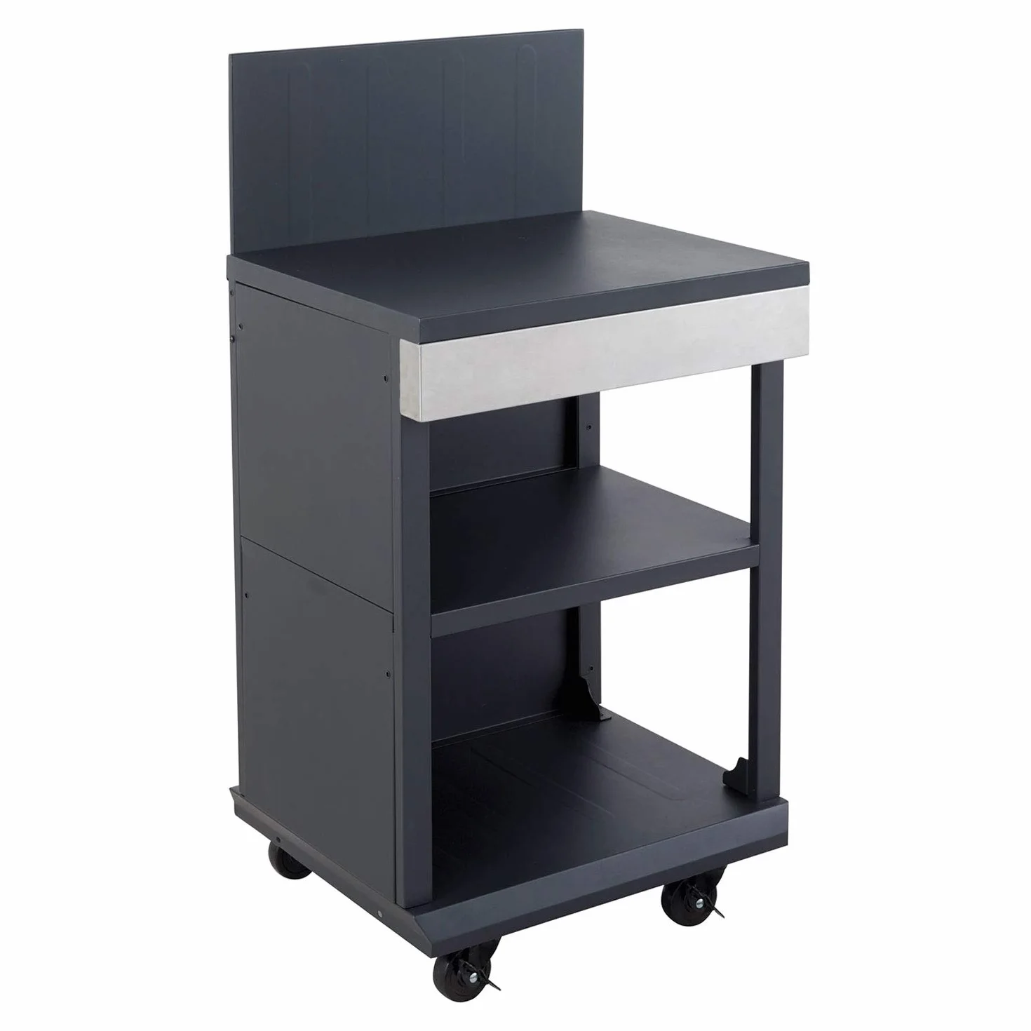 Cook’in Garden FIDGI Carrello Desserte Piano Lavoro Compatibile Barbecue Gas FIDGI 3 4 Mobile su rotelle Nero