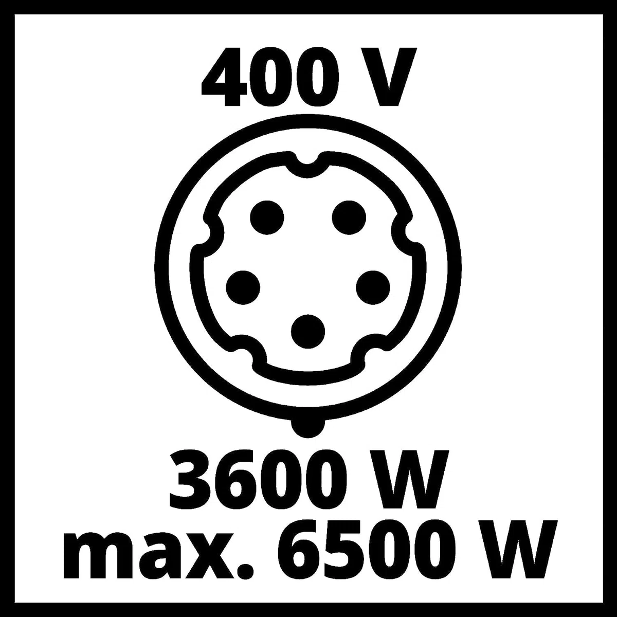 Einhell Generatore di corrente (a benzina) TC-PG 65/E5 (potenza continua 3,2 kW a 230 V e 3,6 kW a 400 V, corrente nominale da 13 A a 230 V, serbatoio da 25 l per benzina Super E5)