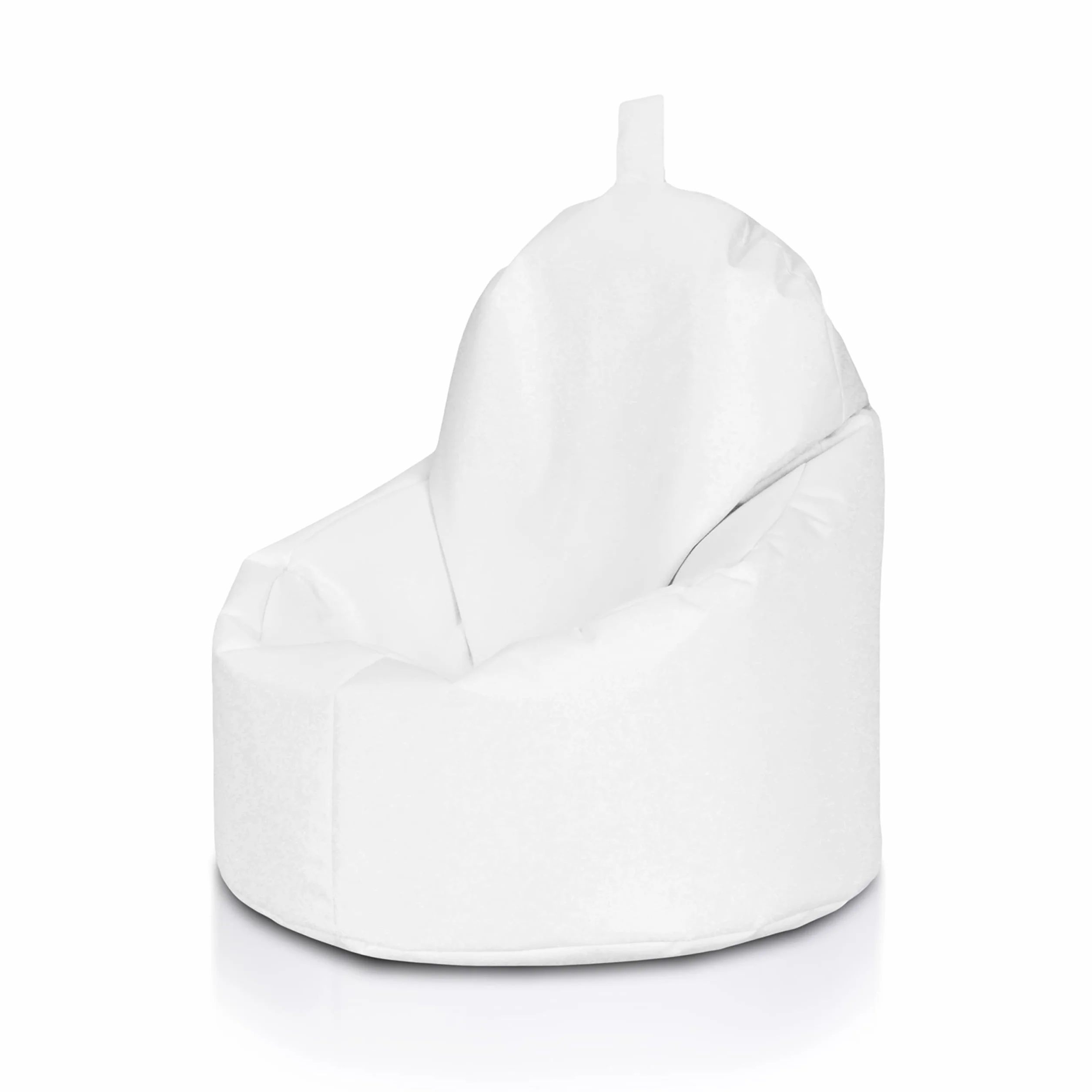 Ecopuf Yoko Pouf a Sacco Seduta Alta con Maniglia Poltrona Sacco in Poliestere Impermeabile da Esterno 70x75 cm