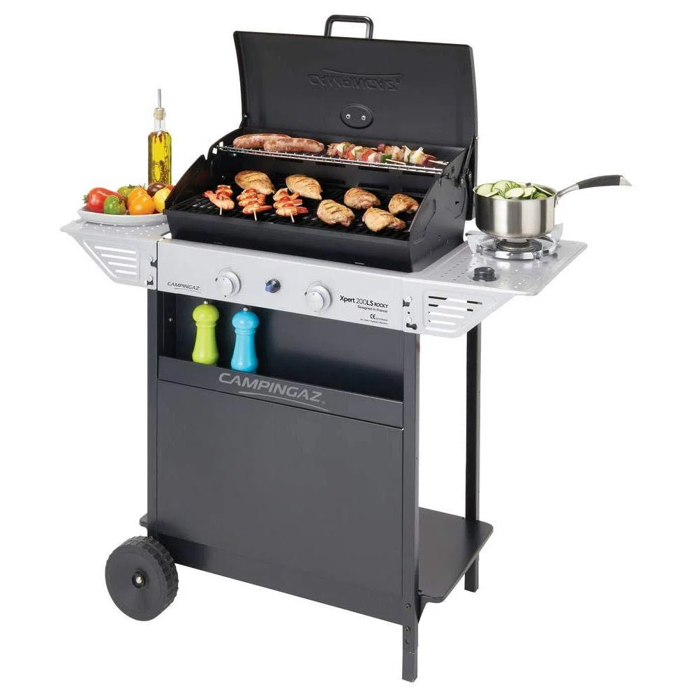 Campingaz Xpert 200 LS Rocky Barbecue a Gas, Grigio Scuro, 108 x 50 x 99 cm