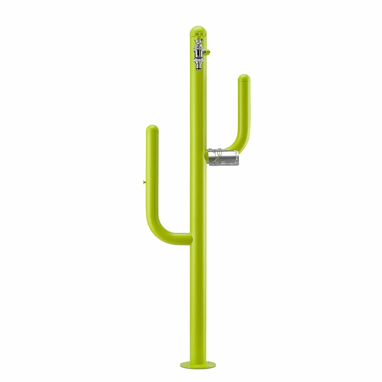 Fontana a colonna Arizona 42/ARZ completa di impianto, doppio rubinetto e porta tubo (VERDE ACIDO)