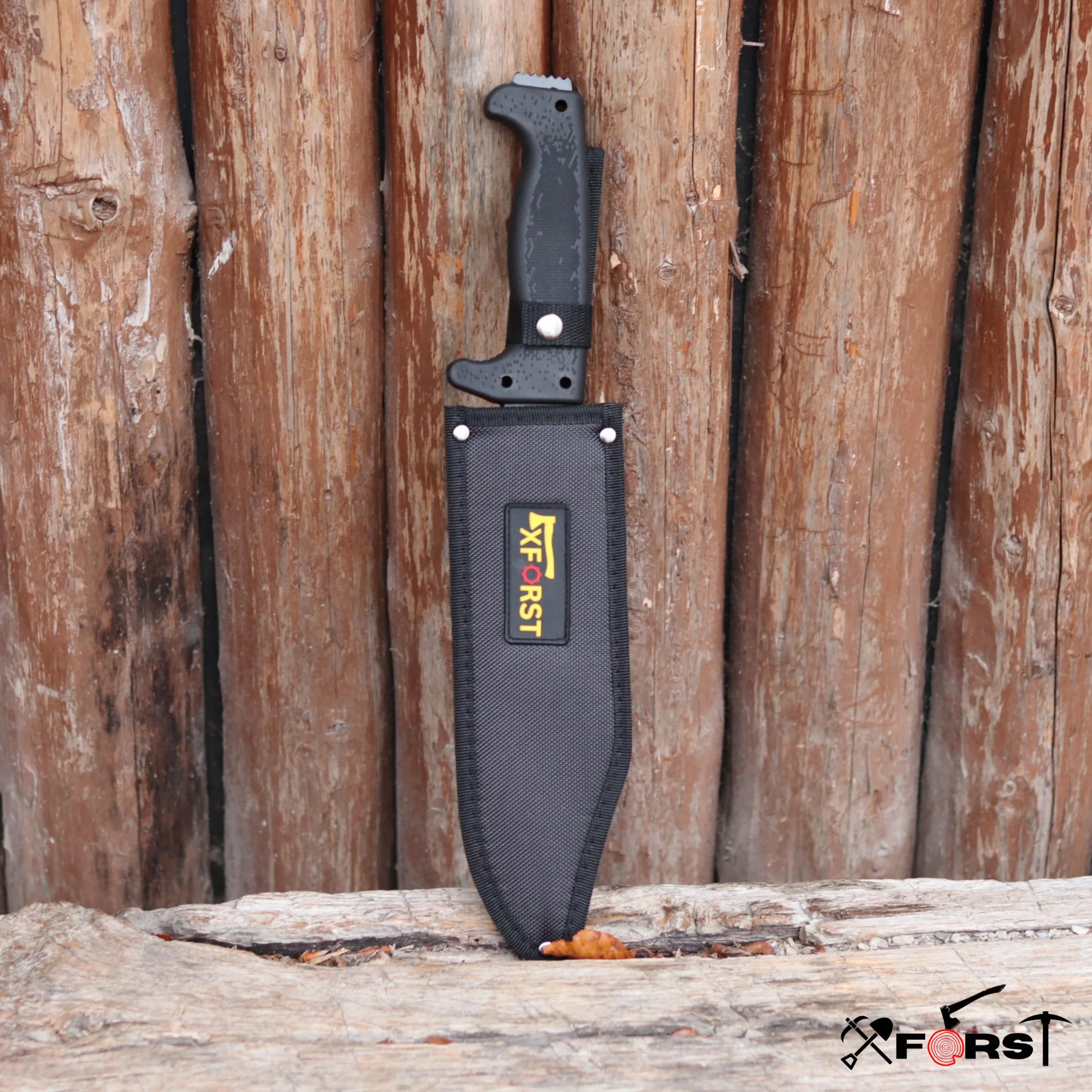 Xforst Ascia Accetta X-TM2 Coltello X-Mrec da giardino outdoor Lama Fissa Impugnatura Antiscivolo Gomma