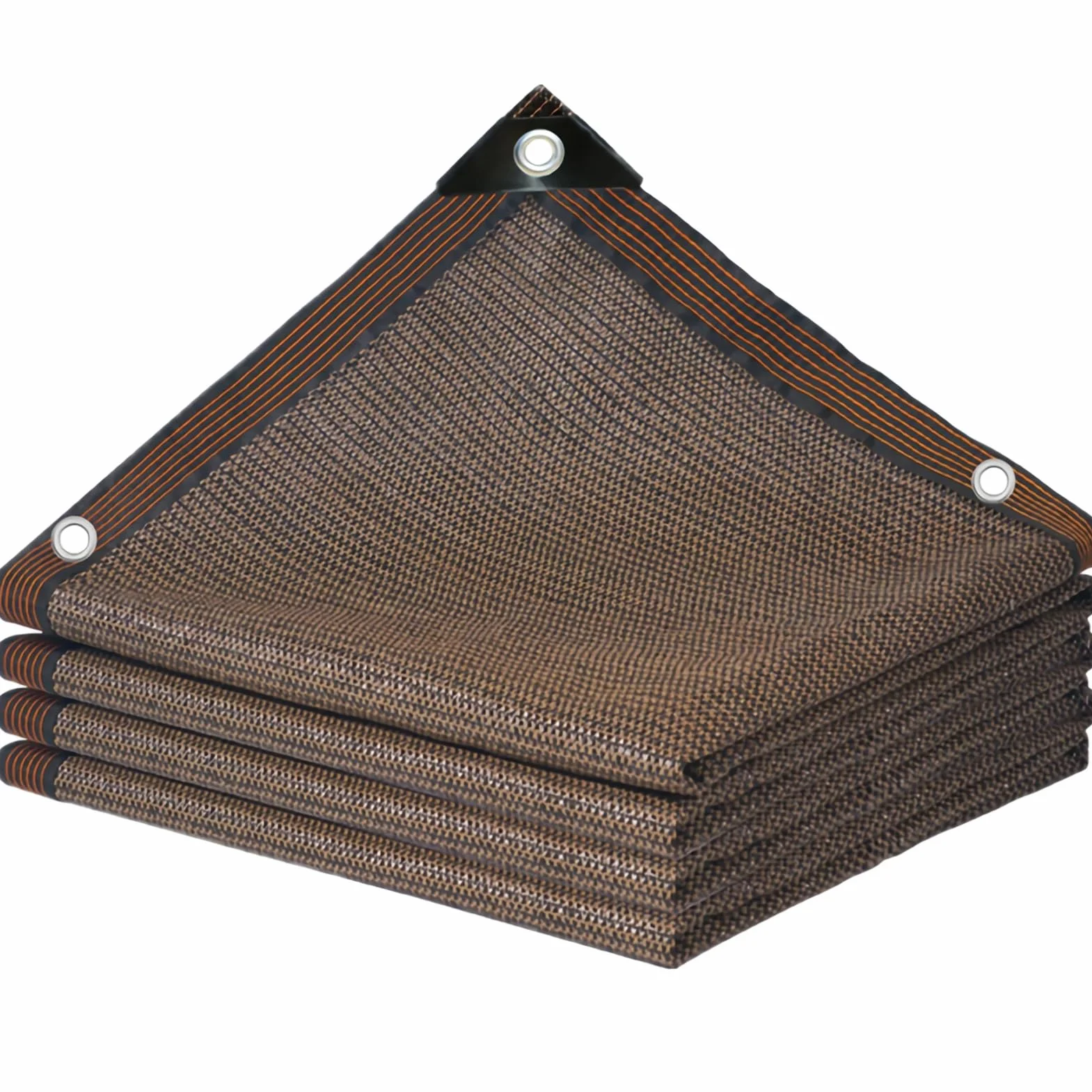 Rete Ombreggiante 3mx4m con Occhielli – 85% di Ombreggiatura – Telo Ombreggiante per Pergola, Patio, Giardino e Serra – Protezione Solare per Esterni Marrone