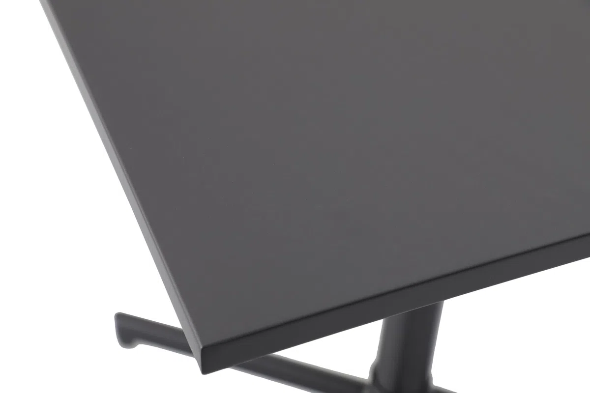 METRO Professional Tavolo da bistrot pieghevole Aveiro, acciaio, 70 x 70 cm, quadrato, grigio scuro