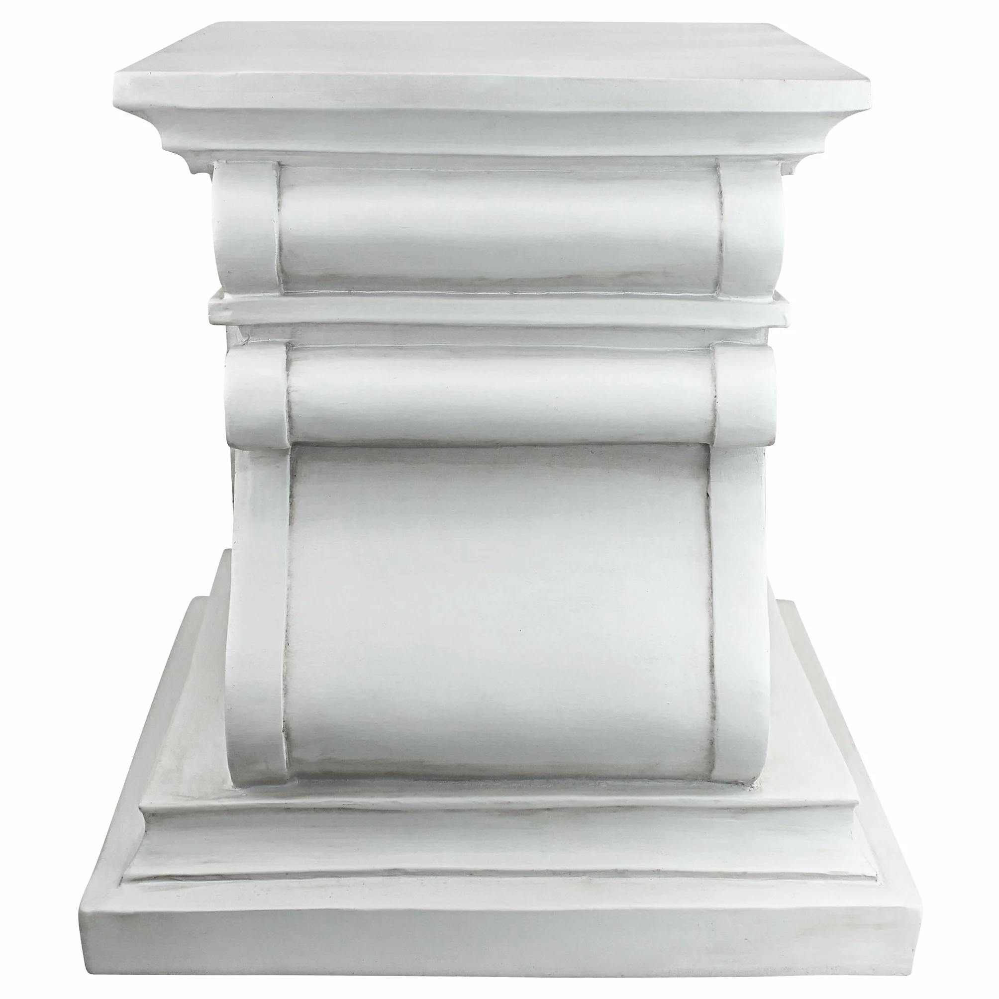 Design Toscano Statuario classico Piedistallo da giardino Base per rialzo, poliresina, 38 cm