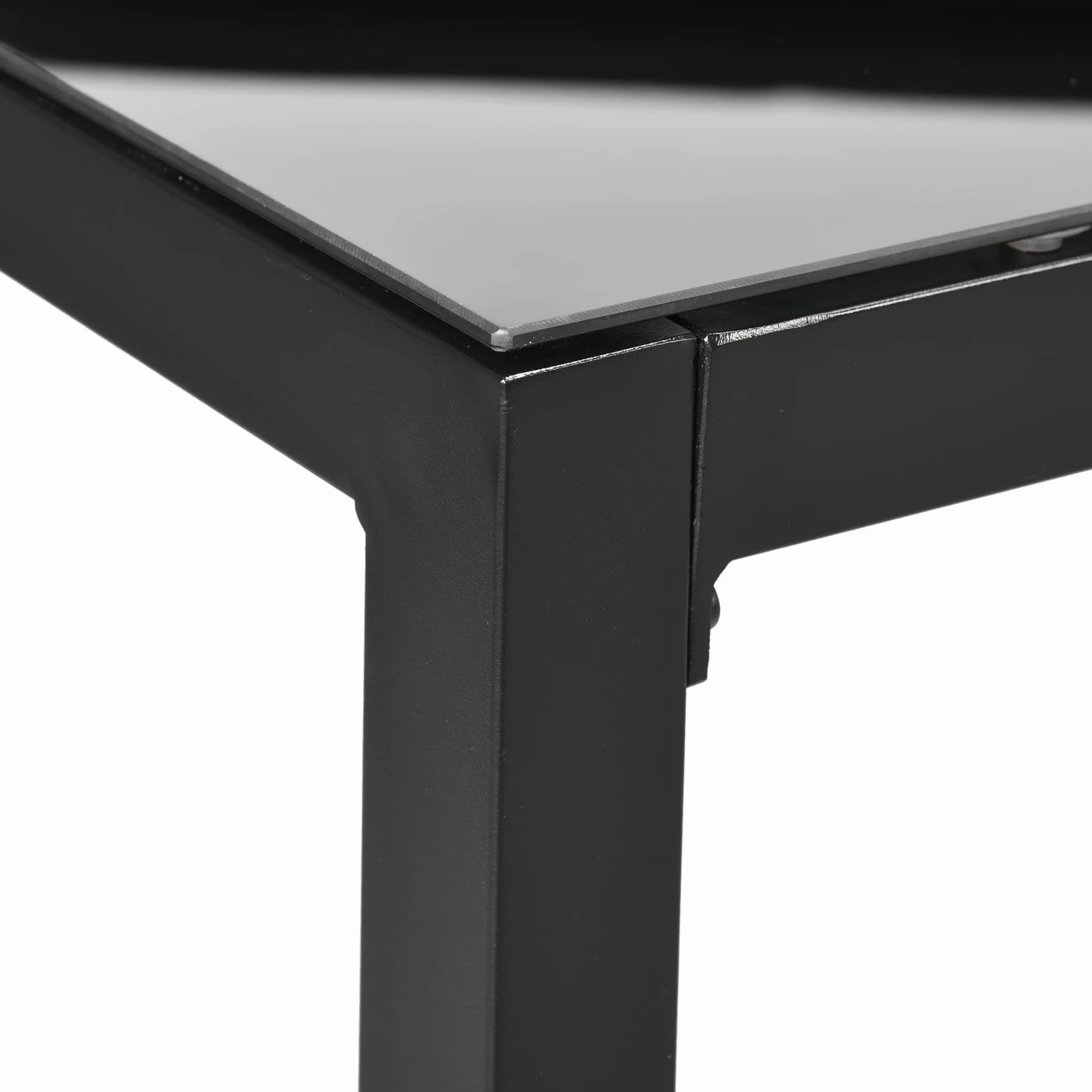 Outsunny Tavolo da Giardino Rettangolare per 8 Persone in Alluminio e Vetro Temperato, 180x80x72cm, Nero