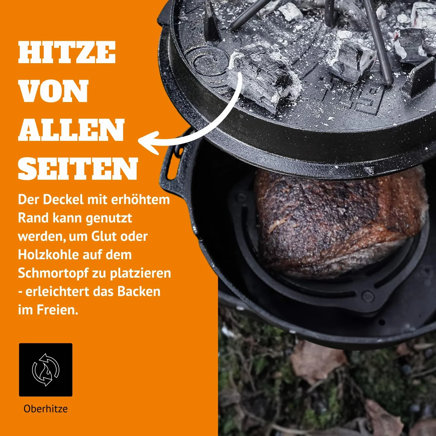 Petromax FT6 pentola di fuoco (Dutch Oven)