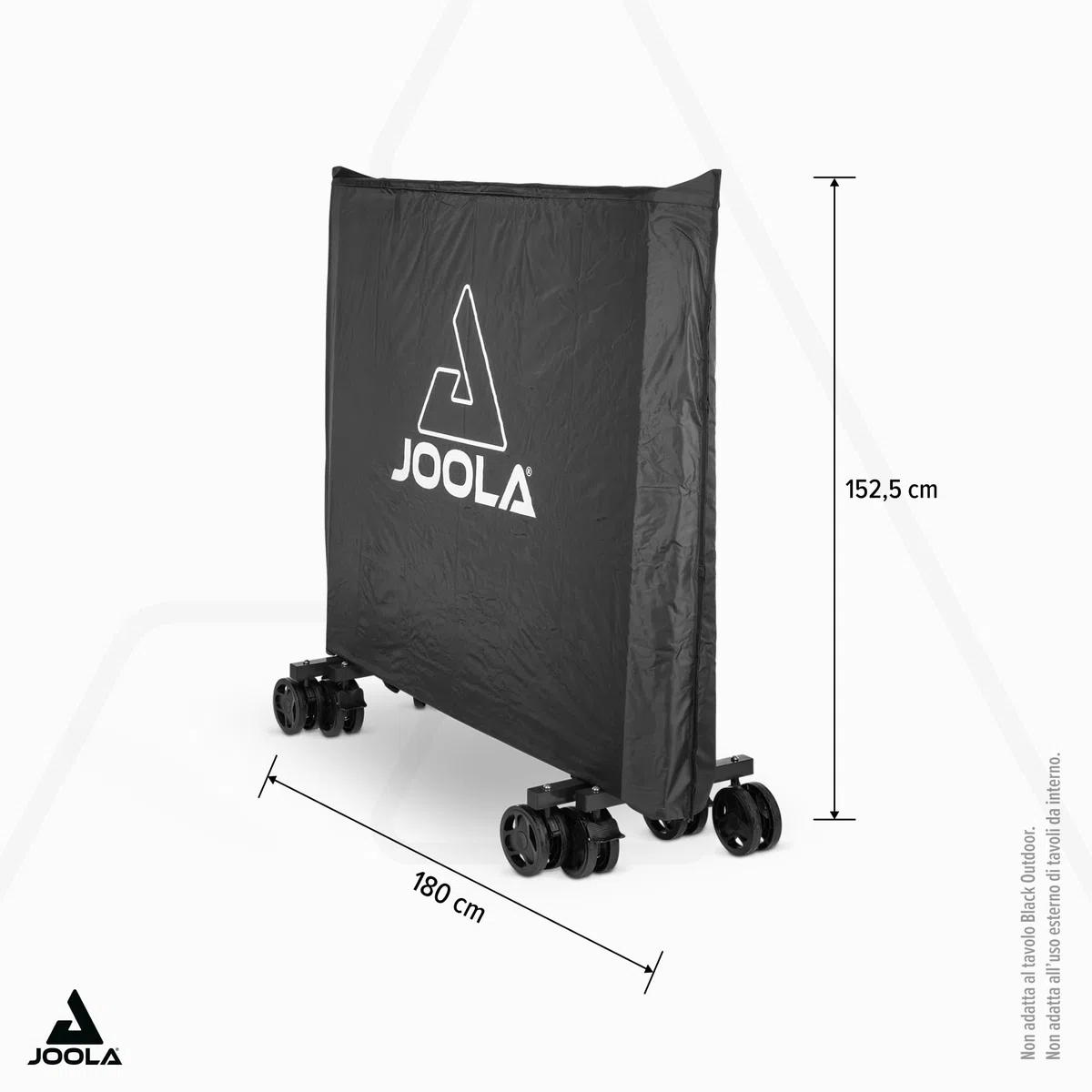 JOOLA Copertura per Tavolo da Ping Pong da Esterno, Adatta Sia per tavoli Pieghevoli Che per tavoli Piatti, Resistente Copertura Impermeabile con Rivestimento in PVC, Doppia Funzione, Adatta per