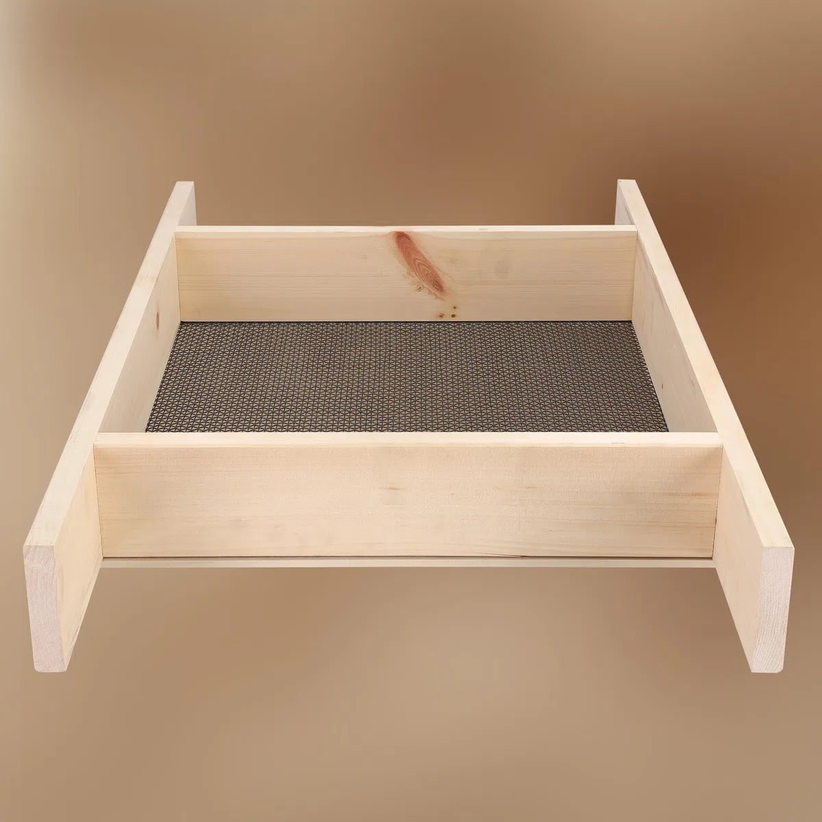 KOTARBAU Setaccio da Giardino 4x4 mm Acciaio Legno 80x50 cm per Terra Compost