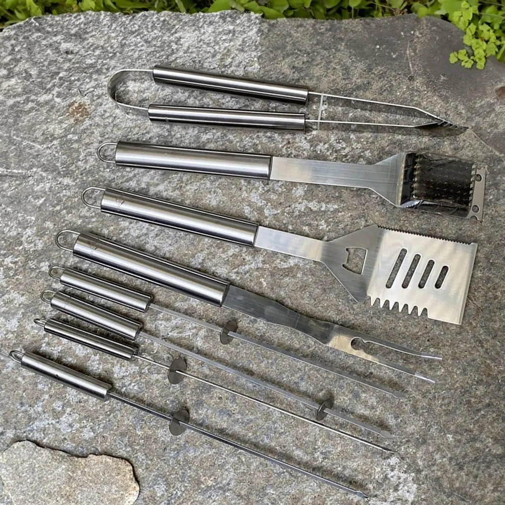 Küchenprofi Barbecue Set Phoenix 8 pezzi, argento