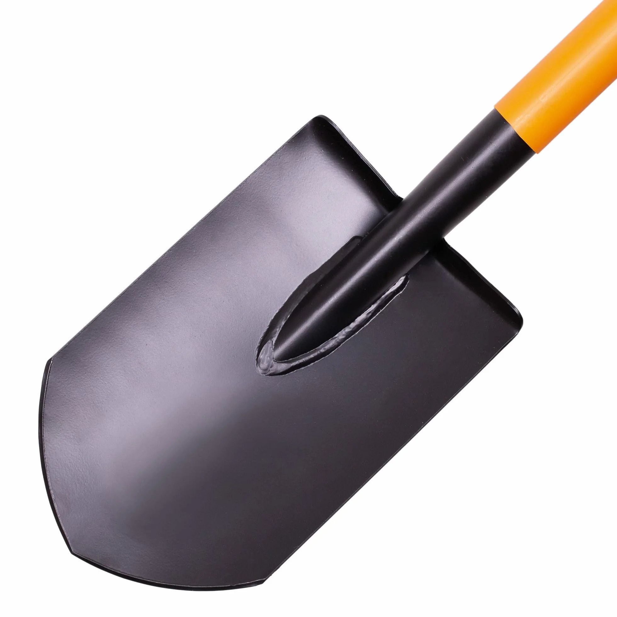 MIVOS Vanga a Punta in Acciaio Temprato - 75 cm - Mini Vanga Con Manico in Metallo e Manico a D - Pala da Giardino - Piccola per Lavori di Giardinaggio e Costruzione - Made in EU