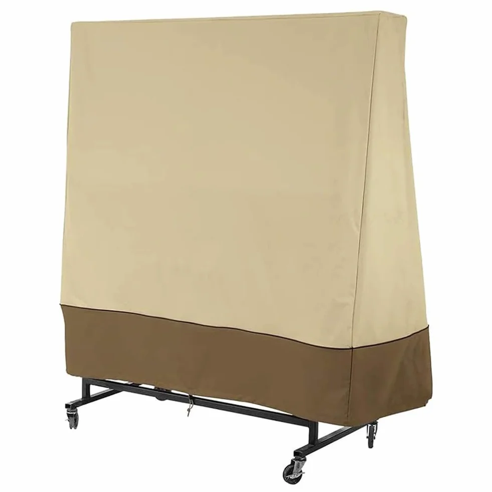 Copertura Tavolo da Ping Pong, Pieghevoli 420D Oxford solare resistente Impermeabile Antipolvere Anti-UV antivento antistrappo protettivo con Cerniera, Per Interno/Esterno