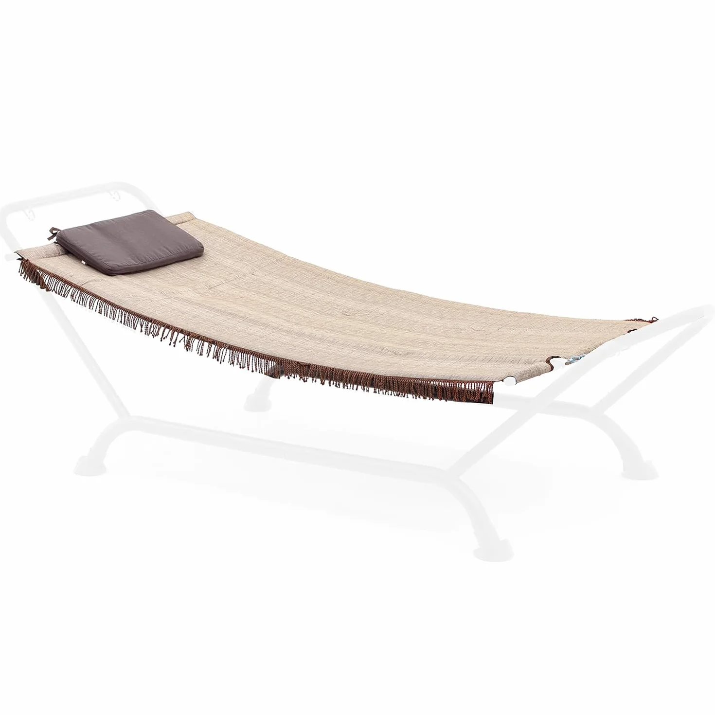 Marvin Cuscino di Ricambio per Amaca Bali Sospesa Colore Beige Tessuto Morbido Imbottito Resistente (Beige)