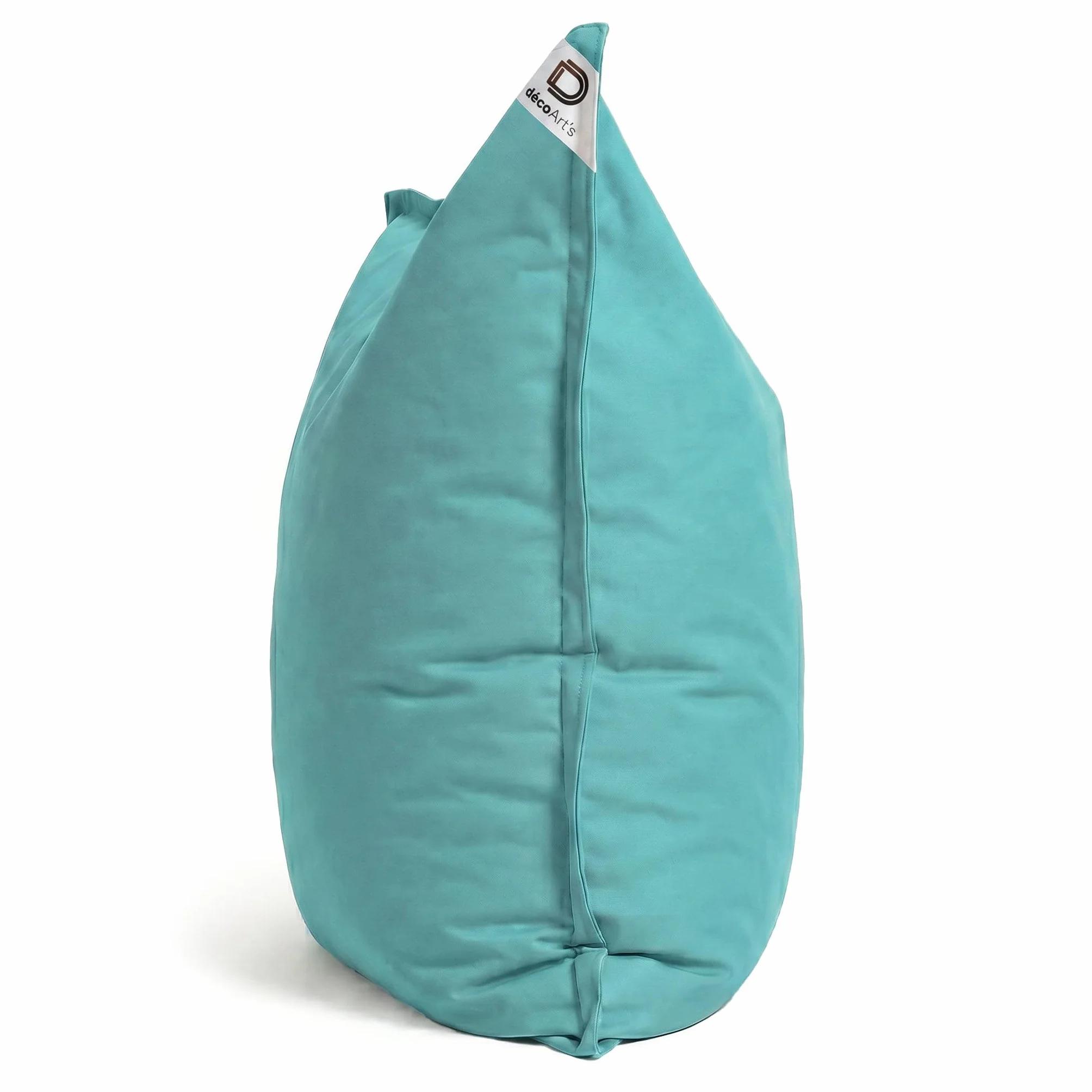 Fodera per pouf gigante XXL 180 x 140 cm blu caraibico resistente ai raggi UV sfoderabile