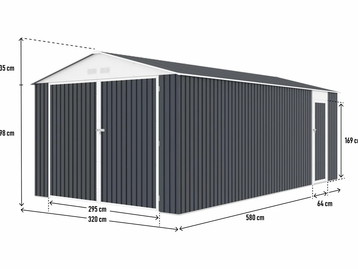 Habitat et Jardin Garage in Metallo Houston - 18,56 m² - Antracite