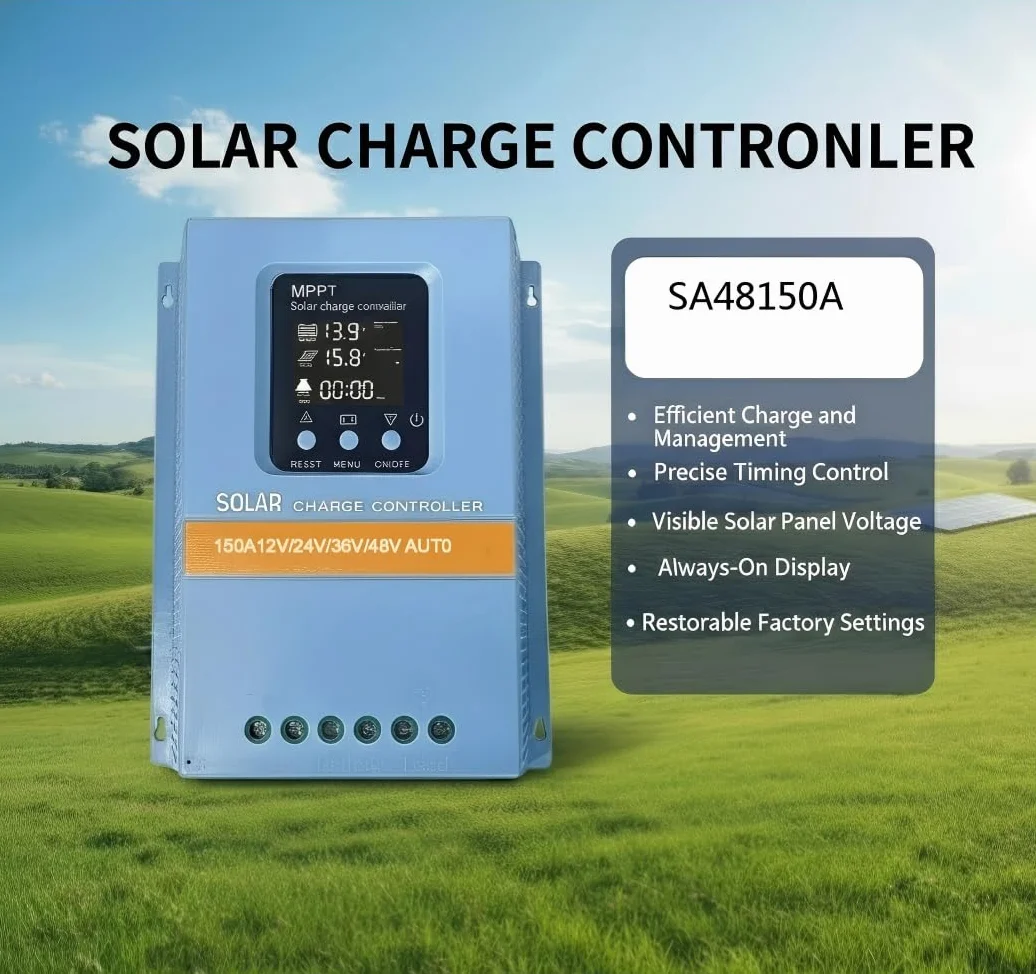 Regolatore di carica solare MPPT 150A 12V/24V/36V/48V LiFePO4 batteria al piombo