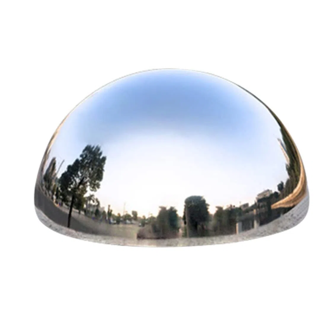 6 sztuk mezza sfera cava decorativa w ogrodzie z stali nierdzewnej lustrzana