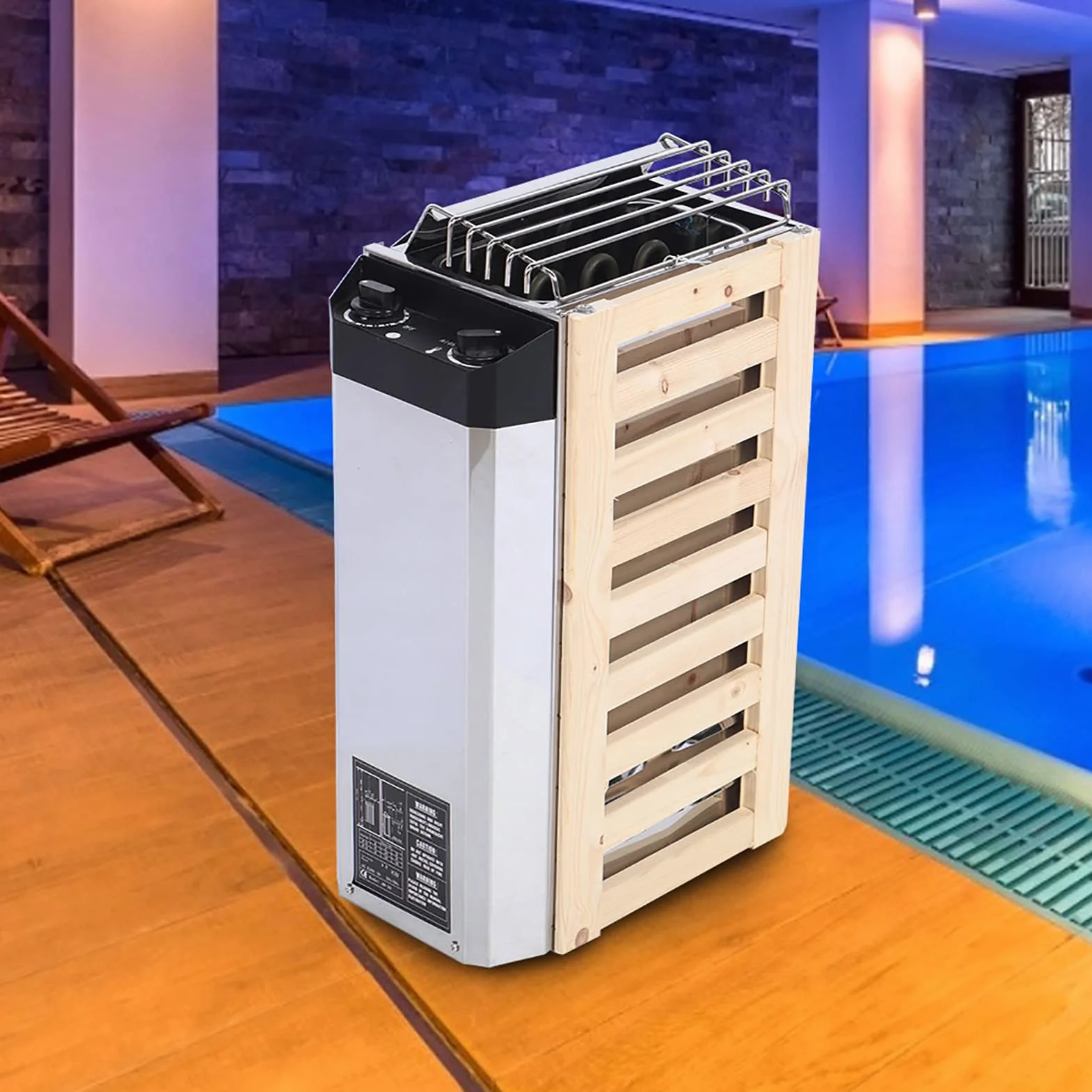 Stufa per Sauna 3KW in Acciaio Inossidabile Elettrica