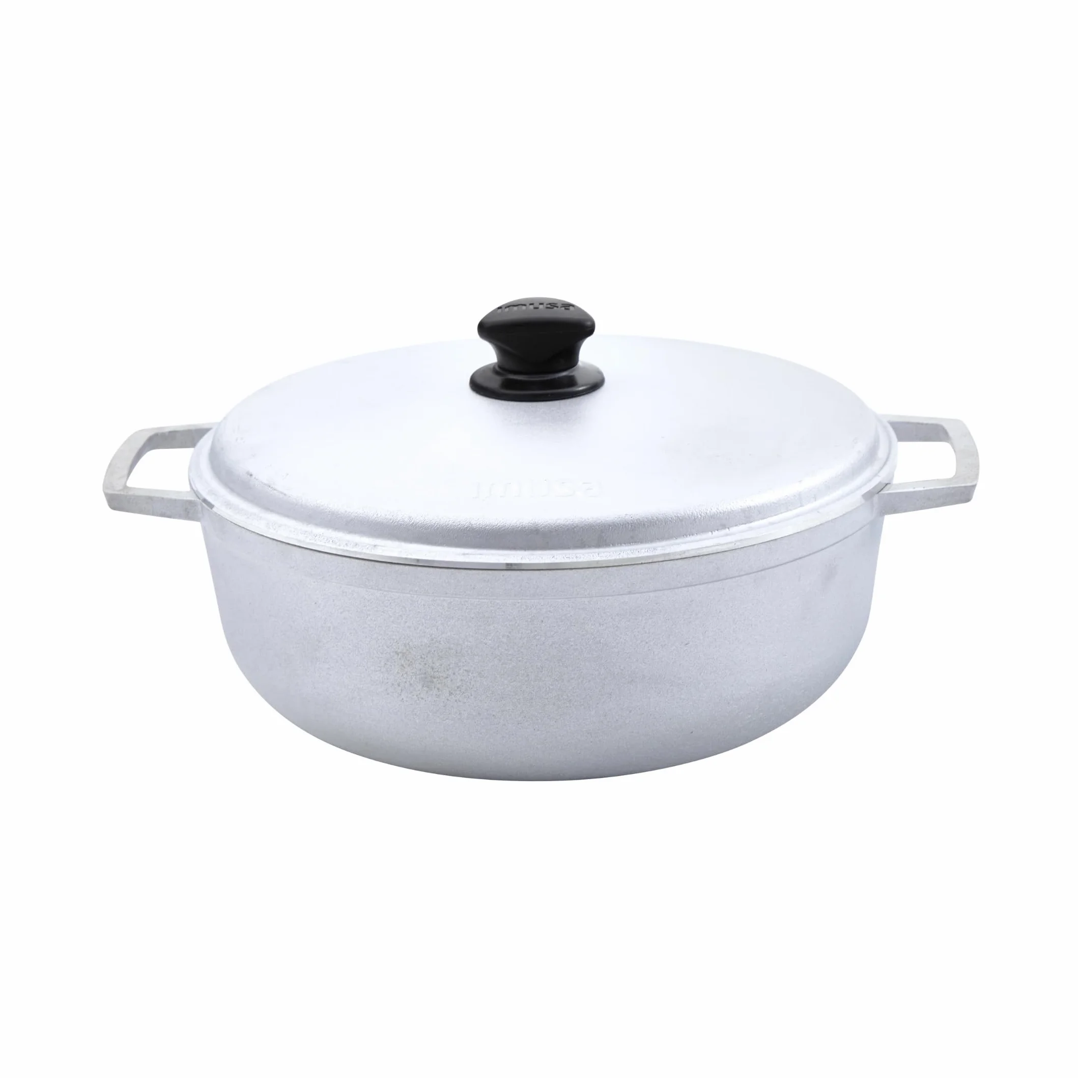 IMUSA USA GAU-80506W Caldaio tradizionale colombiano da 6,9 quarti (forno olandese) per cucinare e servire, argento