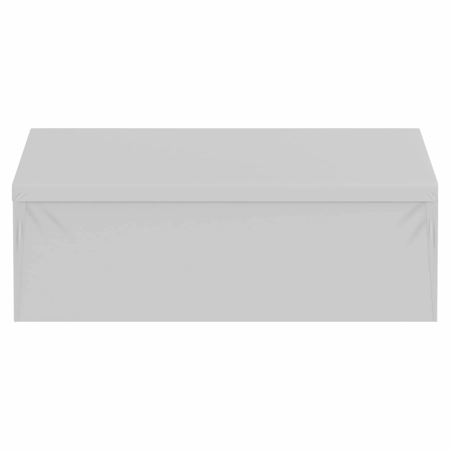 VEVOR Tettoia di ricambio per auto da 3 x 6 m, parte superiore del garage, resistente, impermeabile e resistente ai raggi UV, facile installazione con tenditori a sfera, bianco (solo copertura
