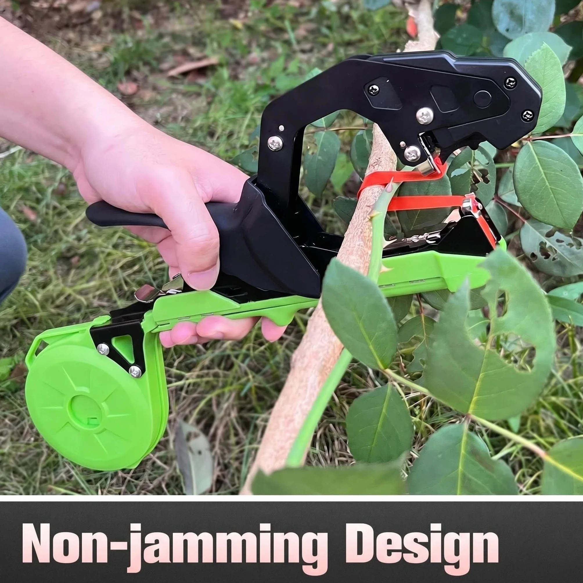 Legatrice Manuale per Pomodori Viti e UVA con Nastro e Graffette Verde/Nero