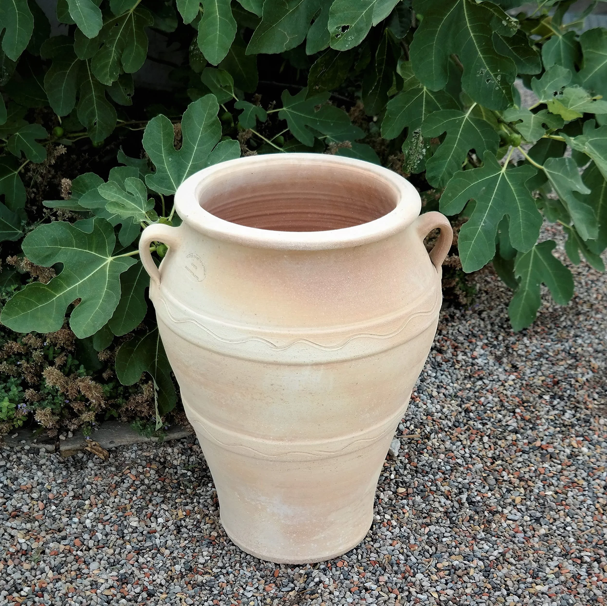 Palatina Werkstatt Anfora in terracotta greca Olea, 50 cm, 100% fatto a mano, ideale per gli amanti del giardino, degli interni e delle anfore