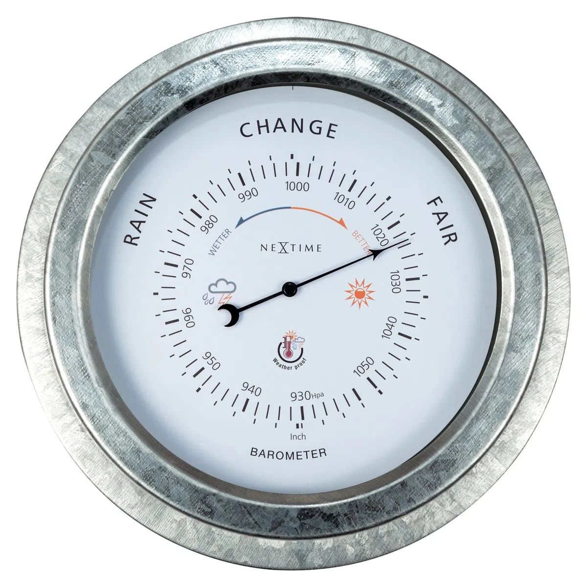 NeXtime Orchid Garden Barometro 22 cm Argento
