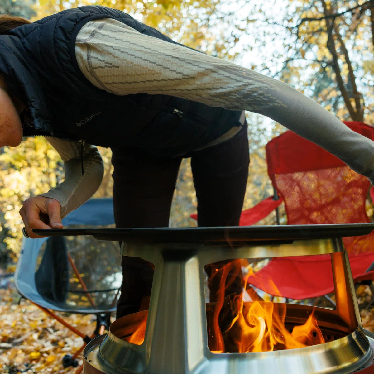 Solo Stove Top Bistecchiera in ghisa per Bonfire e Yukon | Top da cottura per braciere, Accessorio da camino, Superficie di cottura: 44,4 cm, Peso: 7,5 kg