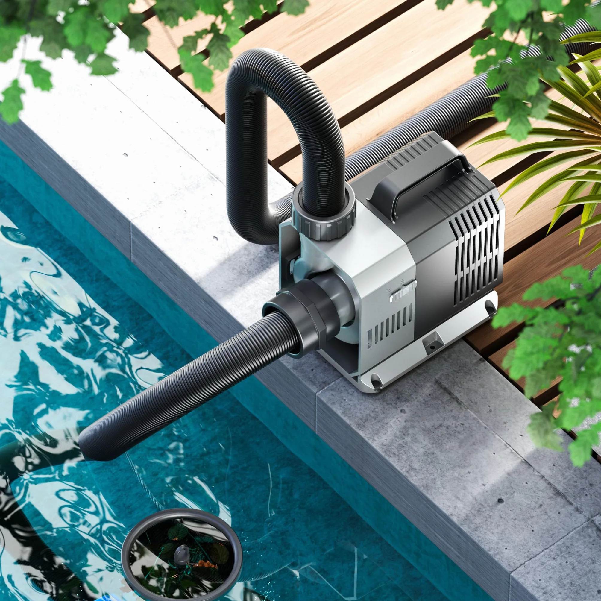 SunSun Pompa da laghetto CTP-16000 SuperECO 16000l/h 140W per circolazione e filtrazione acqua