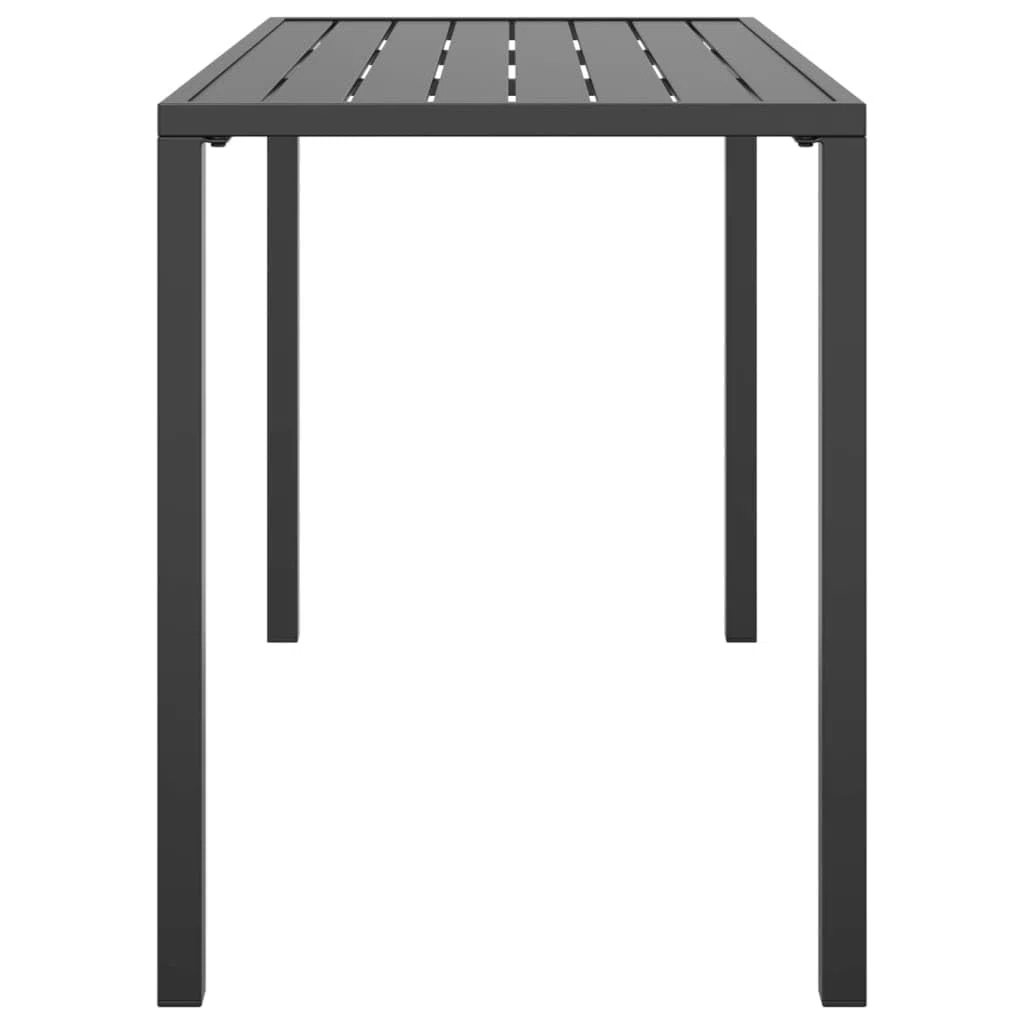 vidaXL Tavolo da Pranzo da Giardino Antracite 110x54x70 cm Acciaio, Tavolo da Giardino, Tavolo da Pranzo, Tavolo da Esterno, Tavolo, Tavolo da Patio