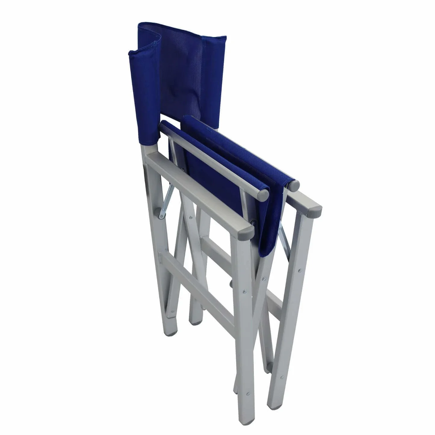 Milani Home Poltrona da Spiaggia Campeggio Alluminio Textilene Pieghevole Outdoor Blu