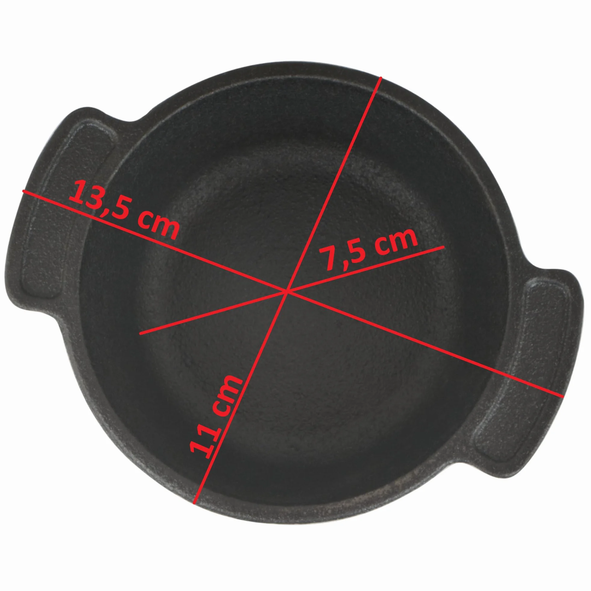BBQ-Toro - Set da 6 mini forno olandese in ghisa prestagionata I Ø 11 cm I