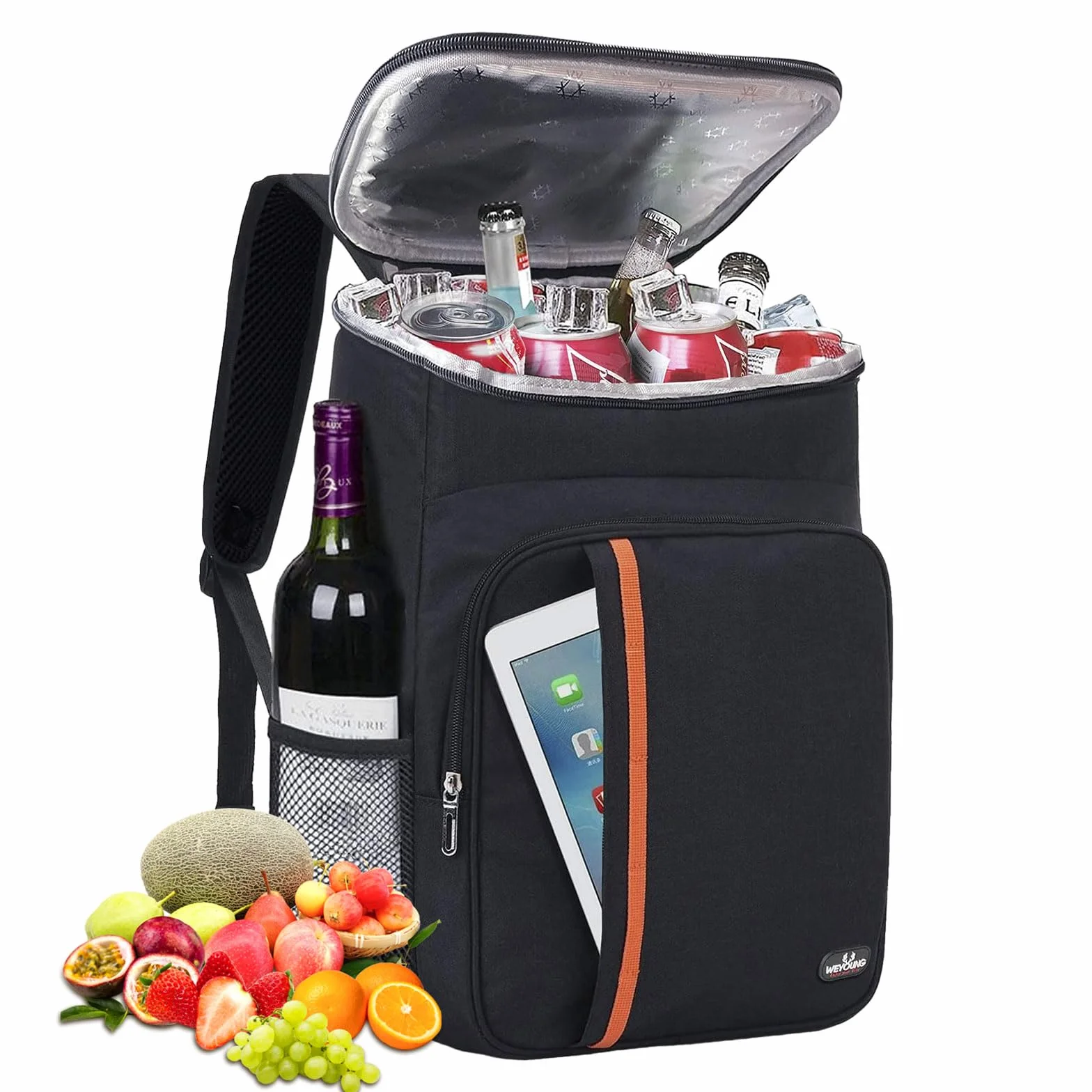 HEQUN Zaino Termica 23L Borsa Frigo Isoterma per Alimenti Picnic Escursionismo Campeggio