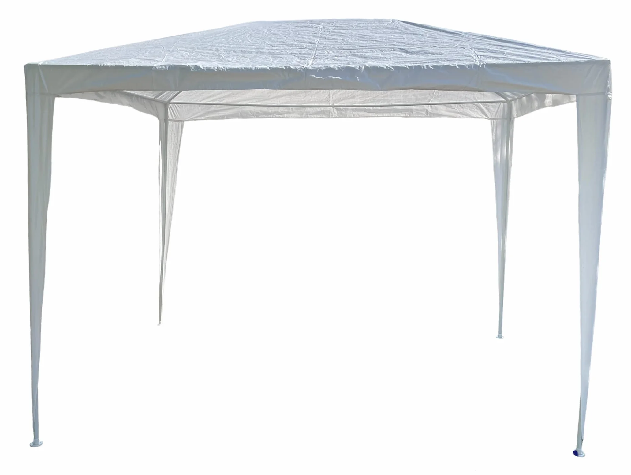 Gazebo 2x3 Metri Bianco con Telo in PE 105 gr/mq da Giardino