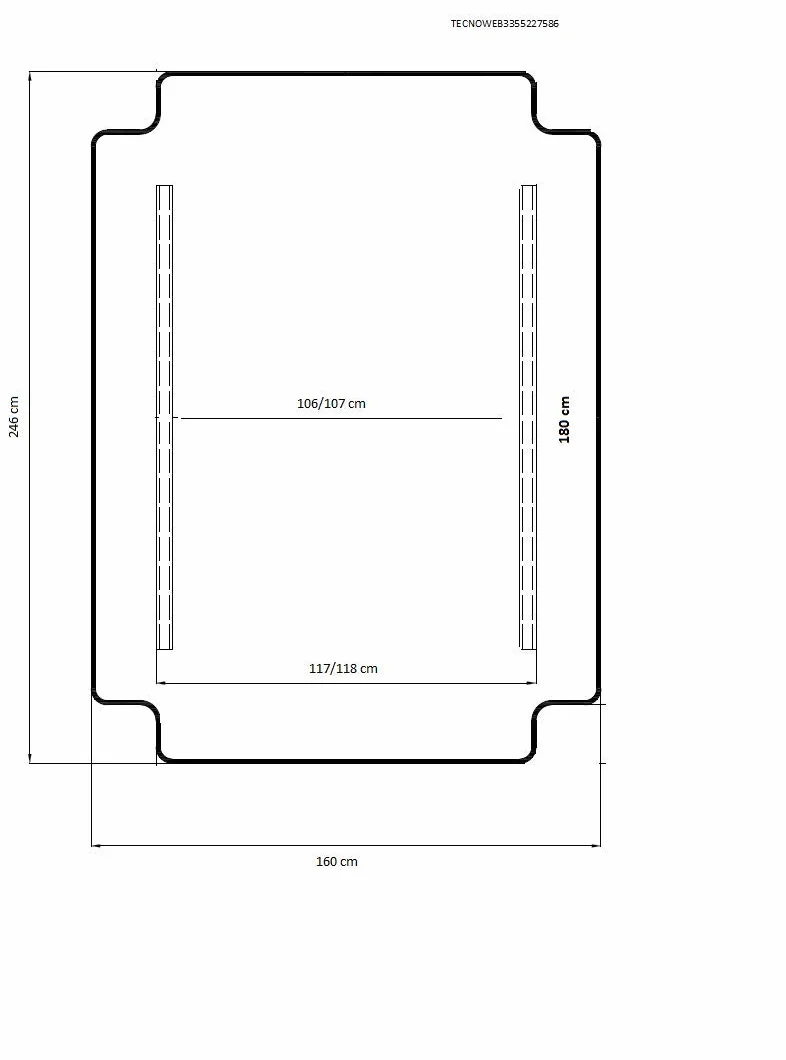 Cuscini per Dondolo 4 posti (170x52x12cm) - Incluso anche il tettuccio coordinato - 100% Made in Italy - Ideale per esterni (giardini e cortili) - Telaio non incluso