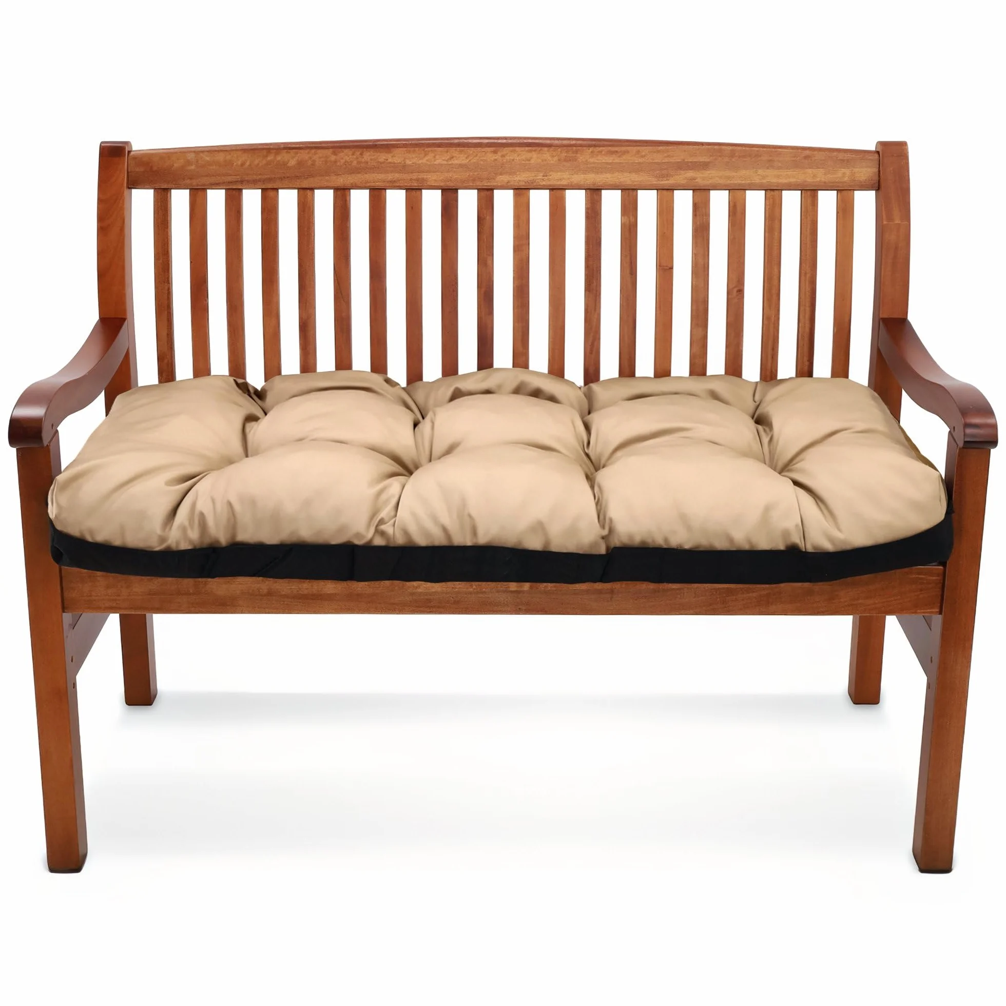 Amazinggirl Cuscino per Panca da Esterno 180x50 cm per Panchina Dondolo & Giardino - Cuscino Panca Cuscini per Panche Seduta Imbottito Comodo Morbido da Interno ed Esterno Beige