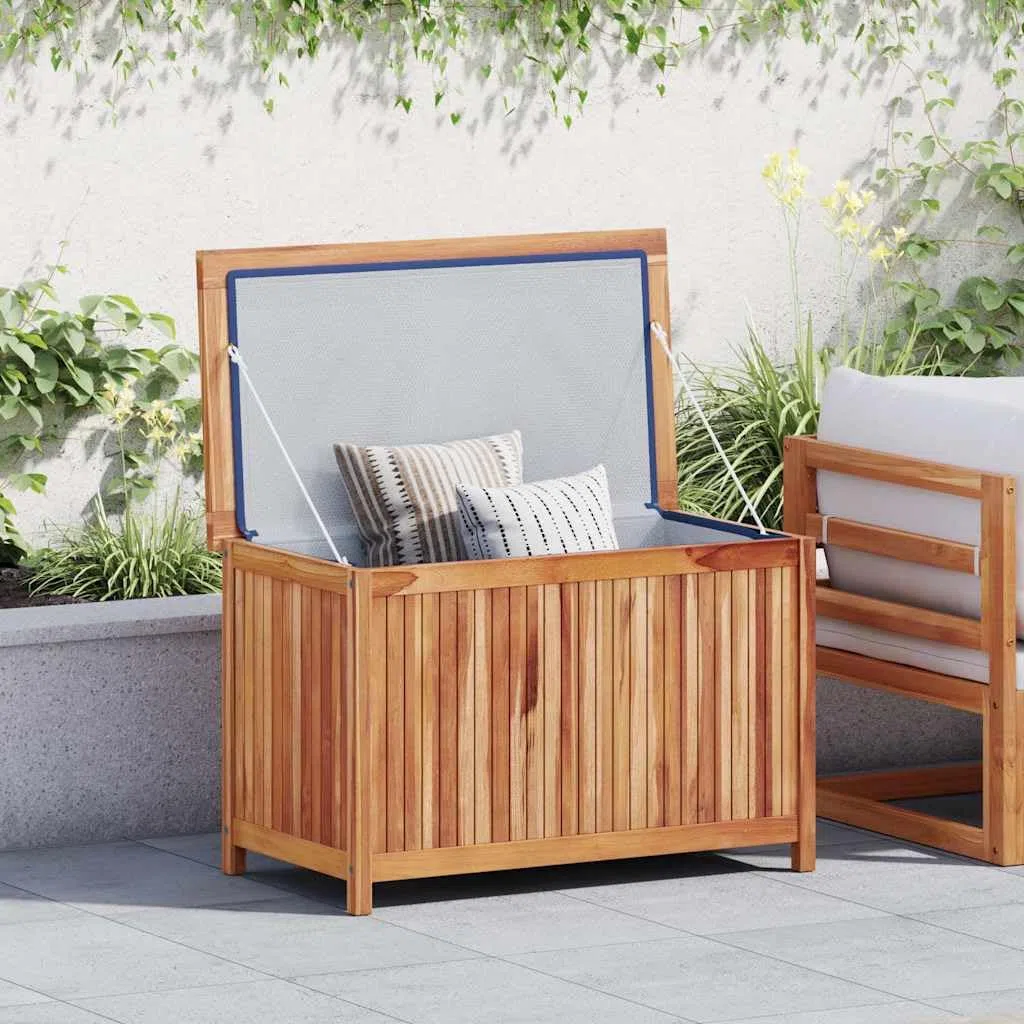 Generico Baule da Giardino 90x50x58 cm in Legno Massello di Teak,Mobili da Giardino,Cassapanche da esterno-315380