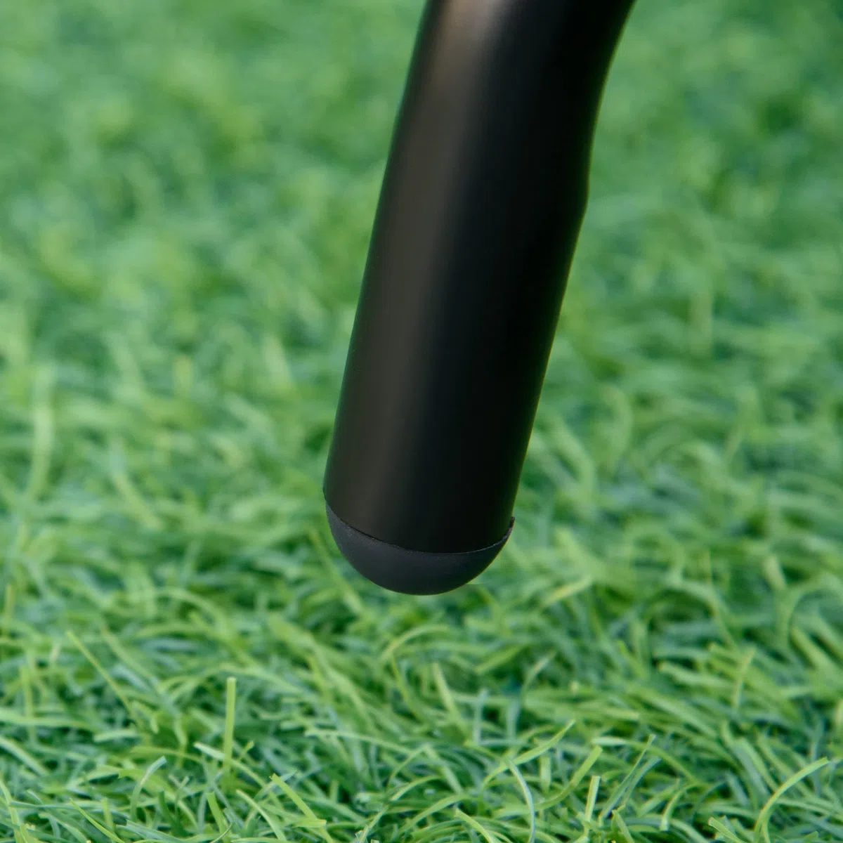Outsunny Tavolino da Giardino Rotondo in Vetro Φ50x55cm Nero