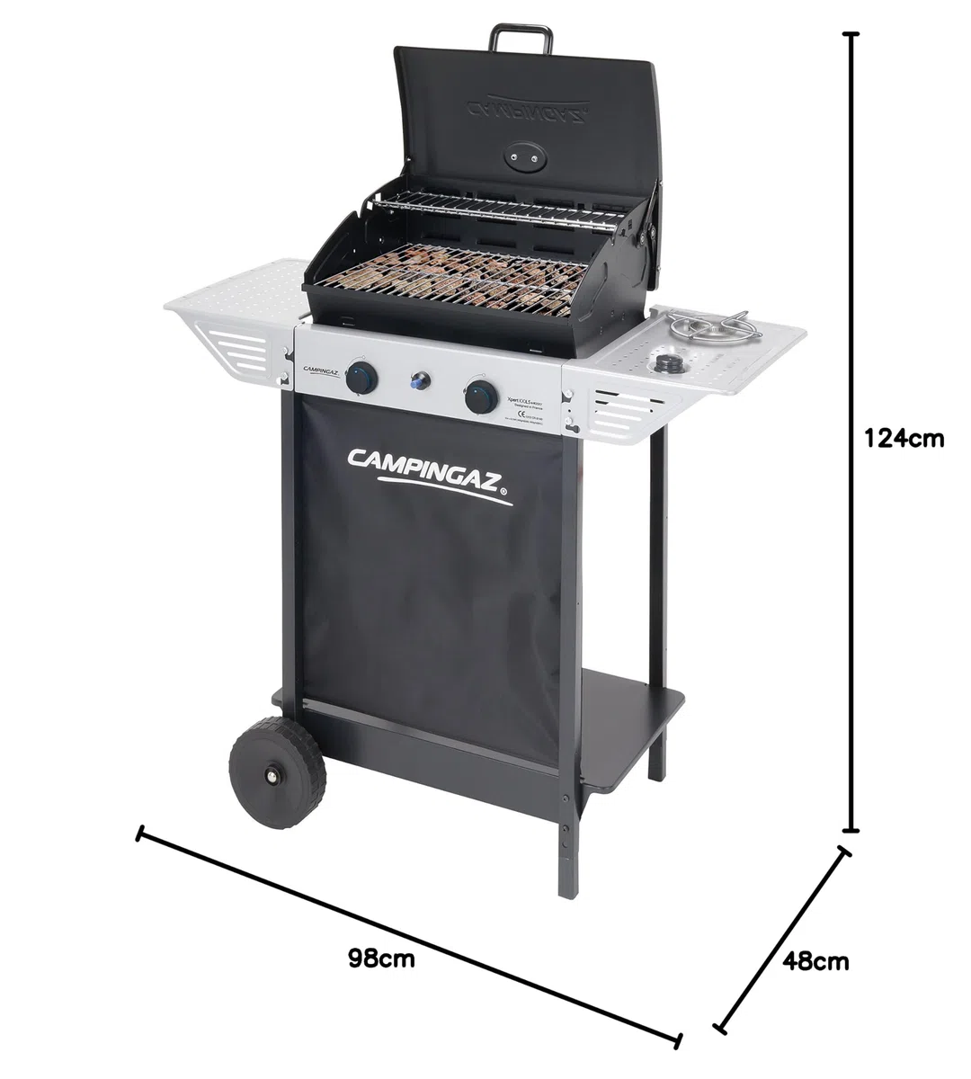 Campingaz Xpert 100 Ls Plus Rocky Grill A Roccia Lavica 98x48x124 cm 18 kg Nero