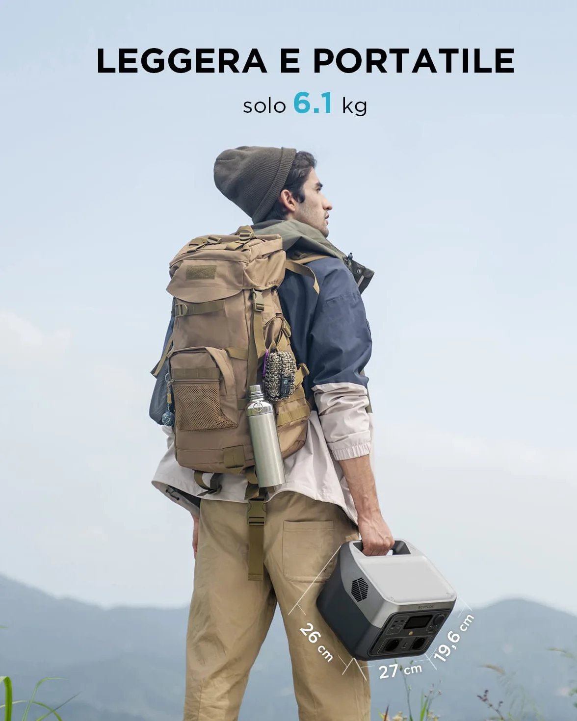 ECOFLOW Centrale Elettrica Portatile RIVER 2 MAX 512Wh LiFeP04