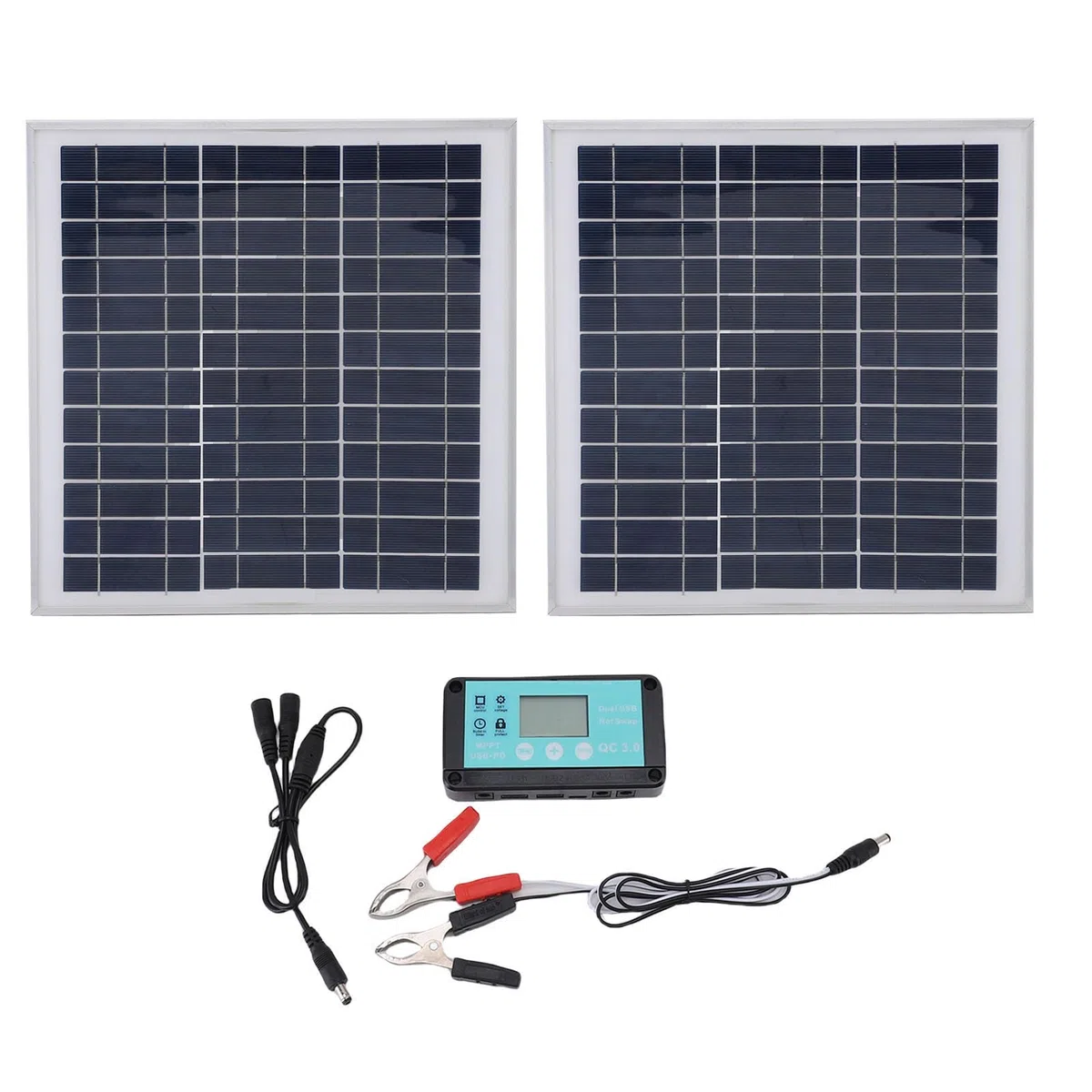 Kit Pannello Solare RV 2x100W con Controller di Carica IP67