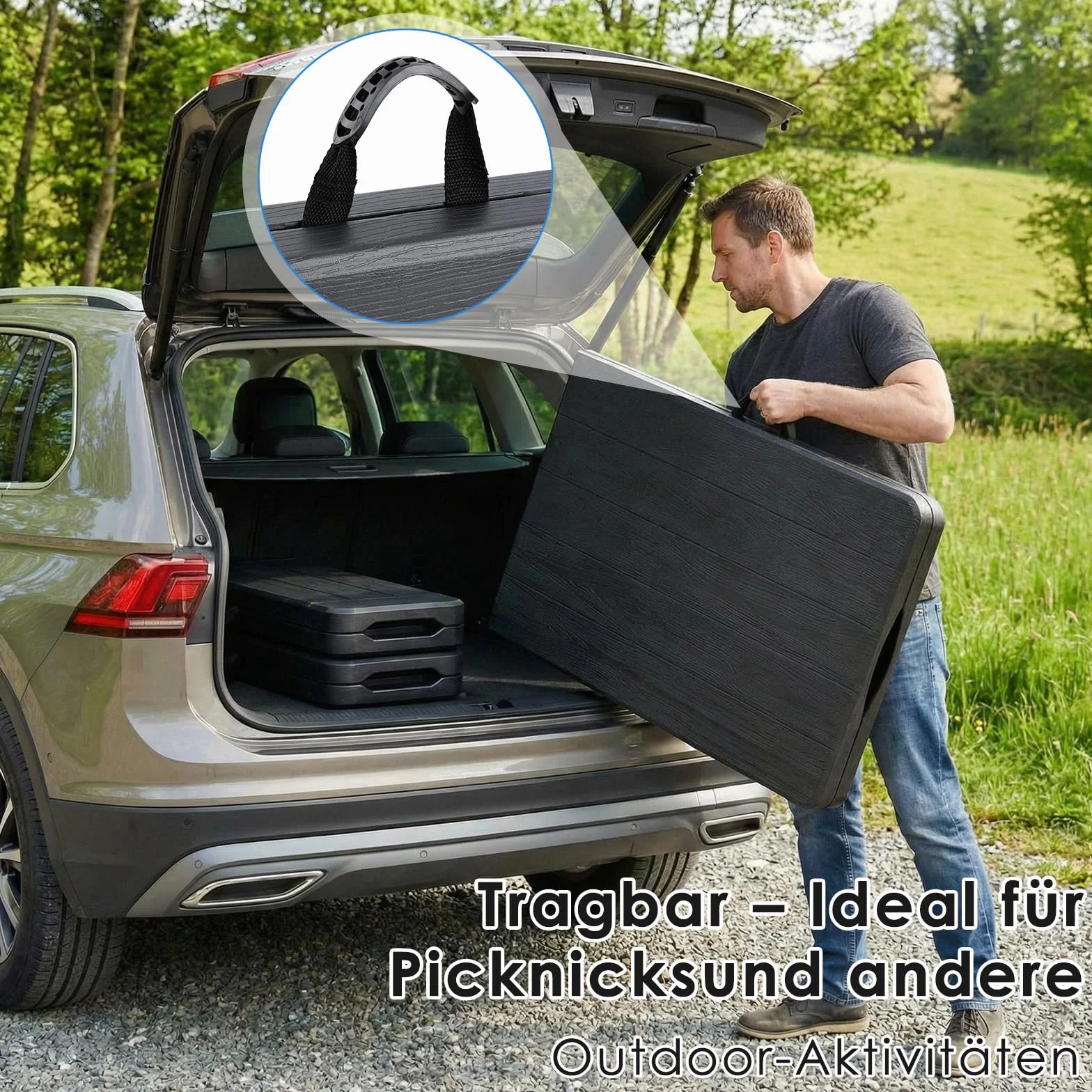 Set Tenda da Birra 3 Pezzi 180cm, Tavolo e 2 Panche Pieghevoli, Mobili da Giardino in Plastica HDPE