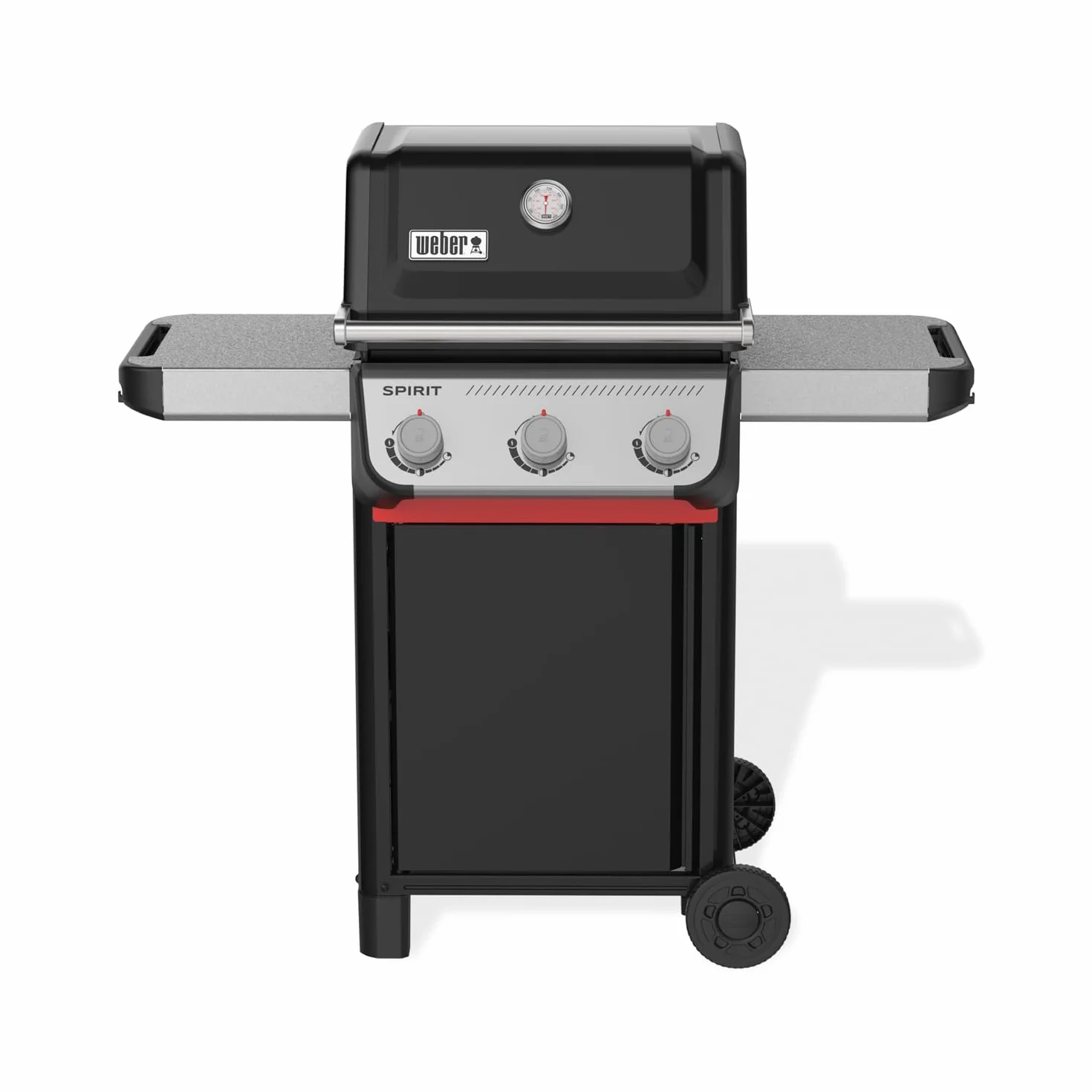 Weber Spirit E-310 Barbecue a Gas 3 Bruciatori, Accensione Snap-Jet, Griglia 51x46cm, Nero/Argento
