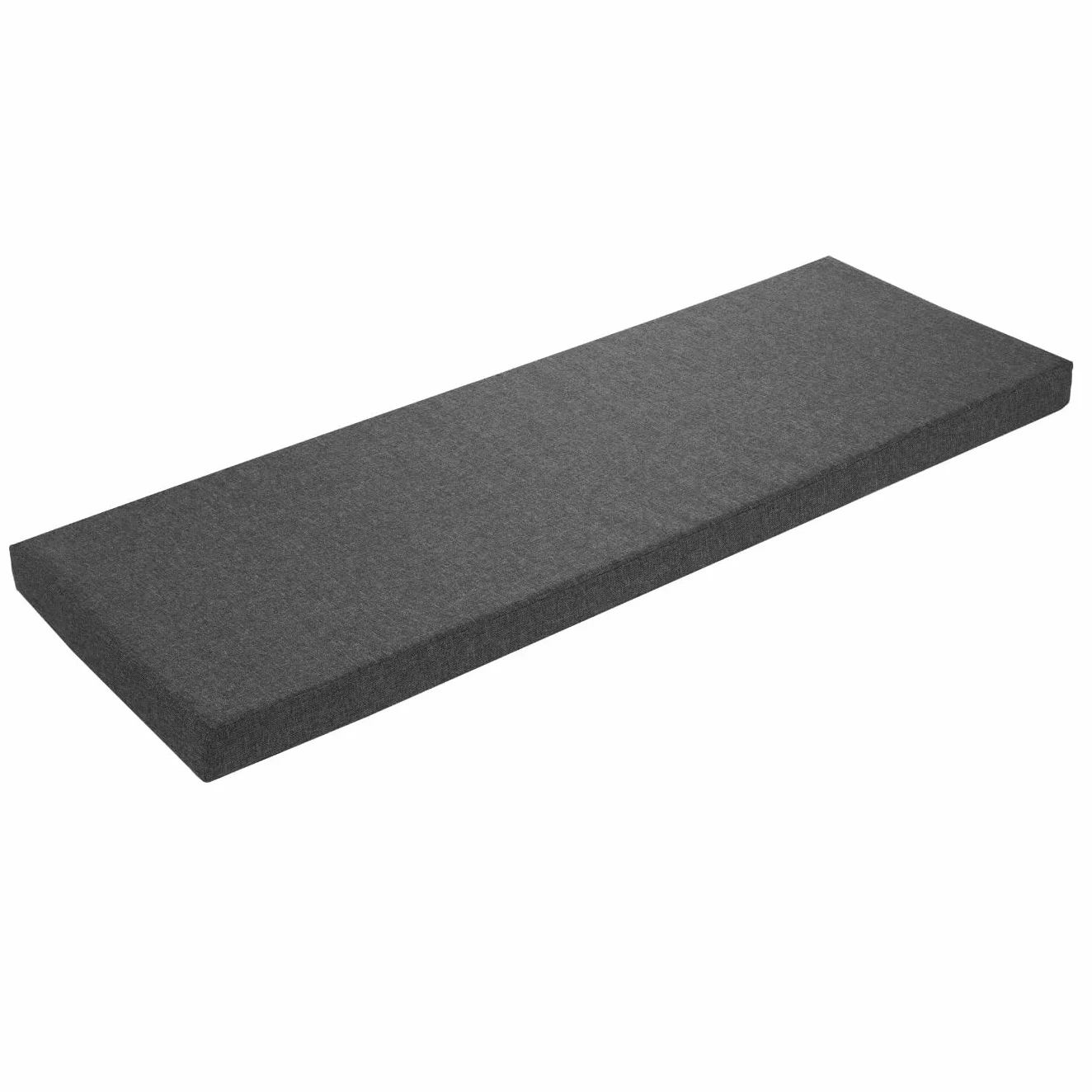 sleepling Cuscino per panca 110 x 40 cm, grigio scuro, cuscino per seduta per esterni ed interni, cuscino per panca, fodera lavabile, fondo antiscivolo, prodotto nell'UE